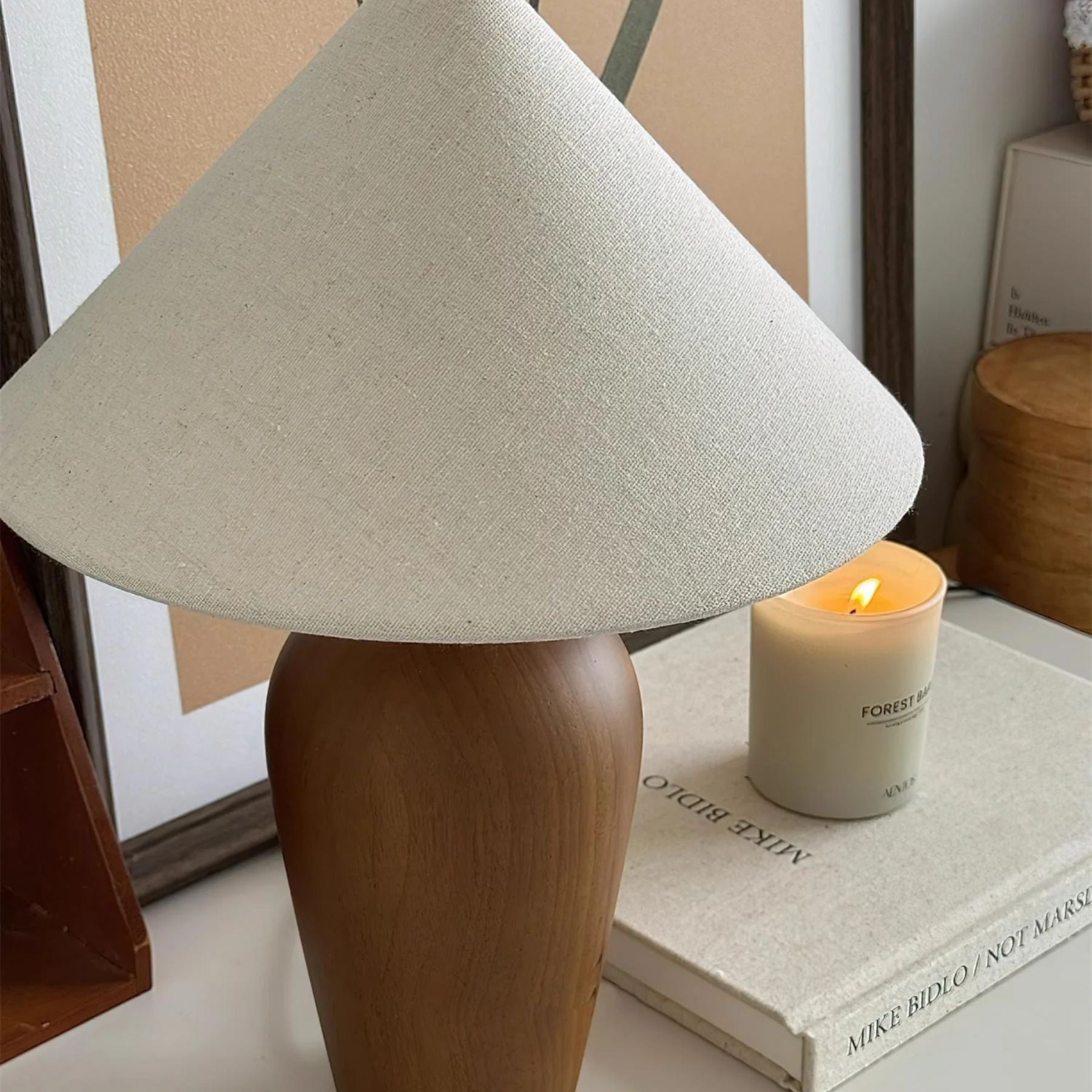 Brevo Houten Tafellamp