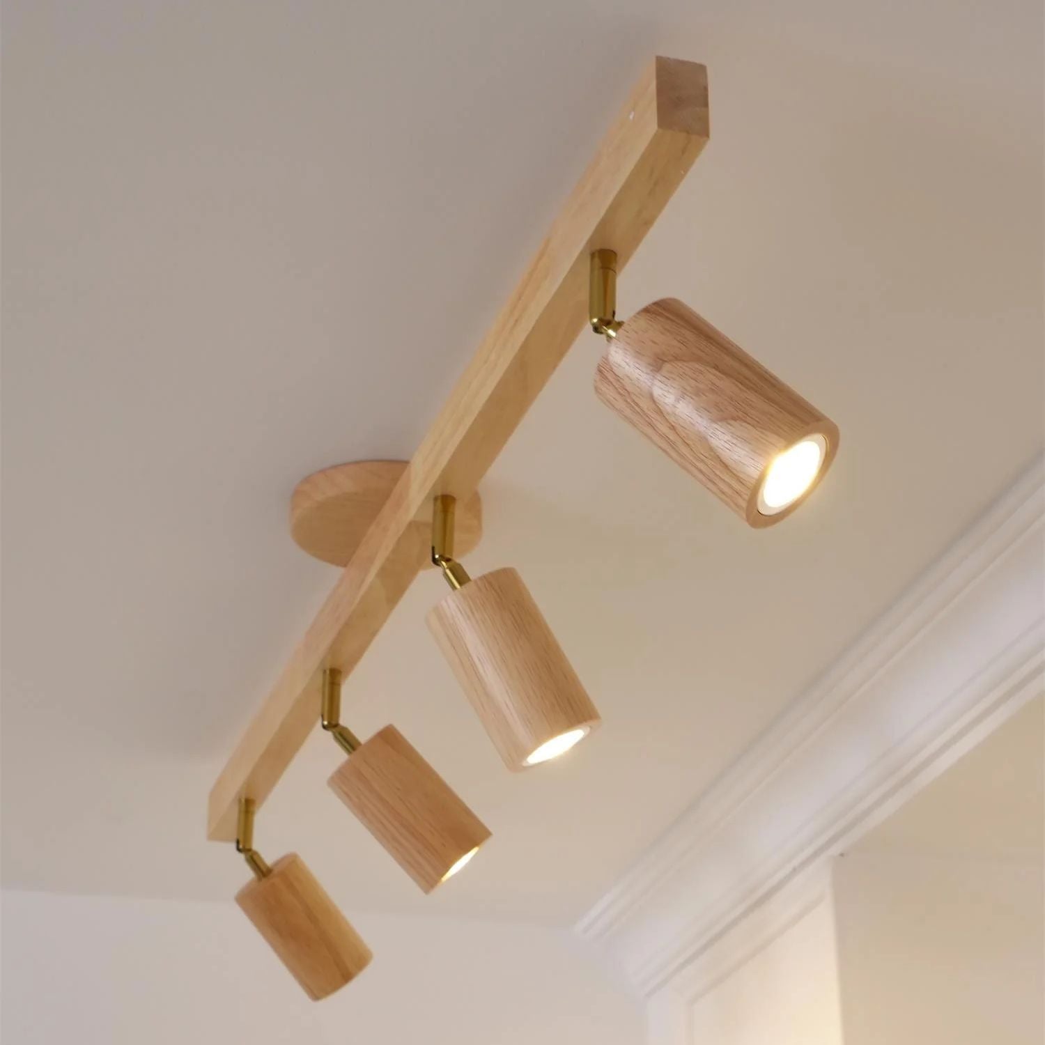 Lermo Houten Track Plafondlamp
