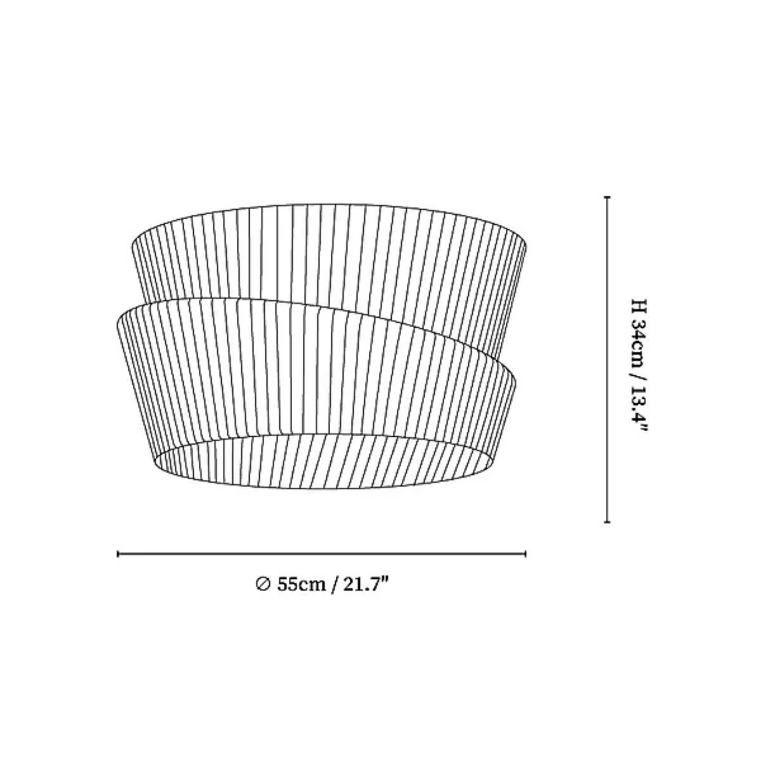 Melo Twist Japandi Plafondlamp