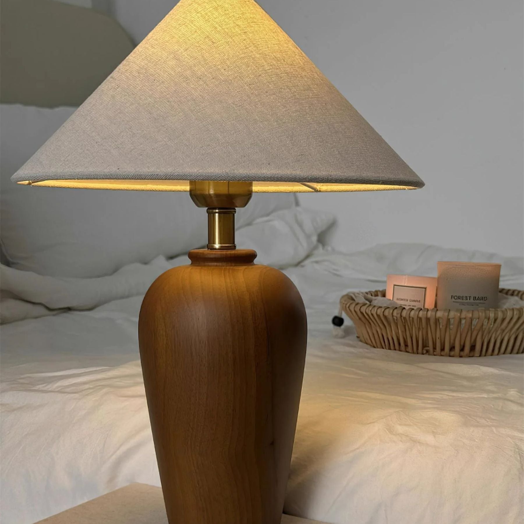 Brevo Houten Tafellamp