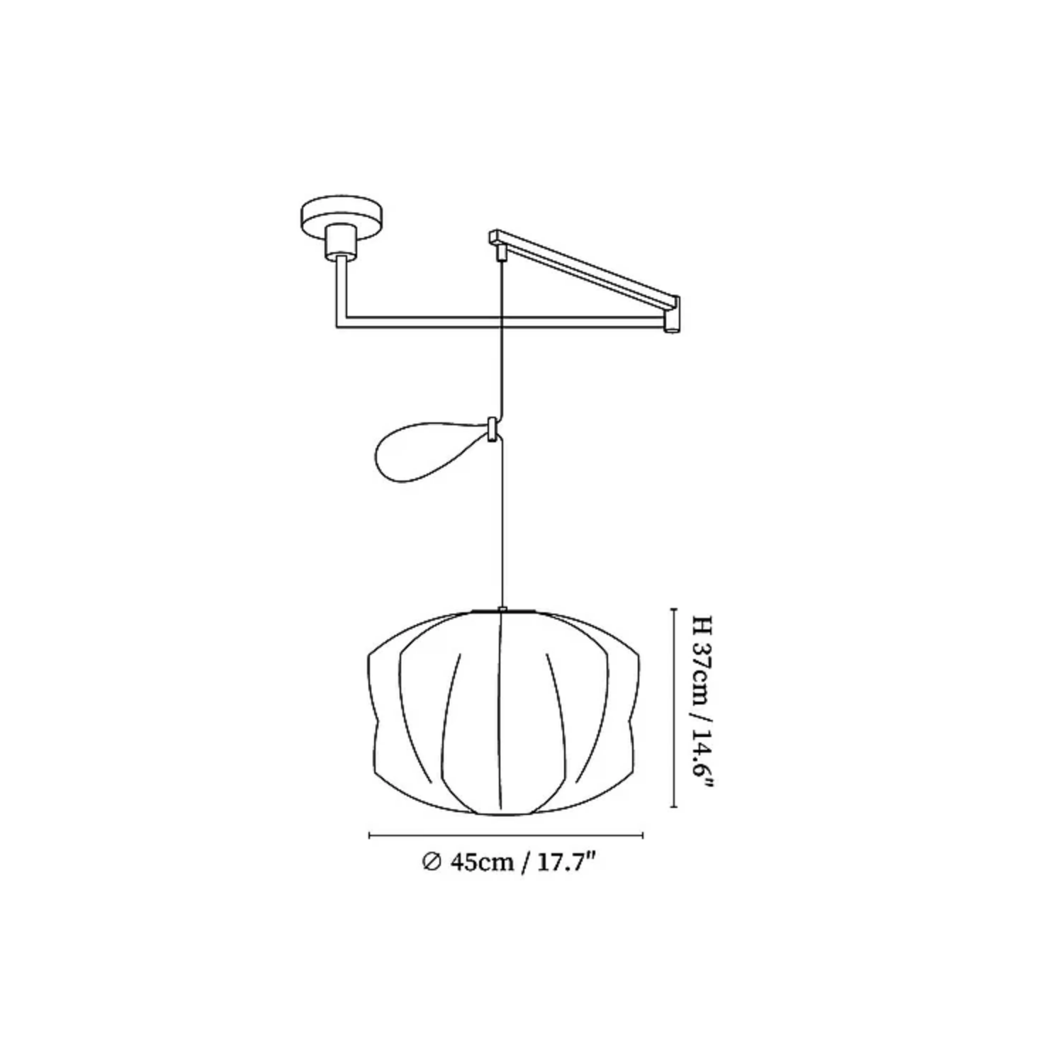 Nelson Swing Arm Hanglamp
