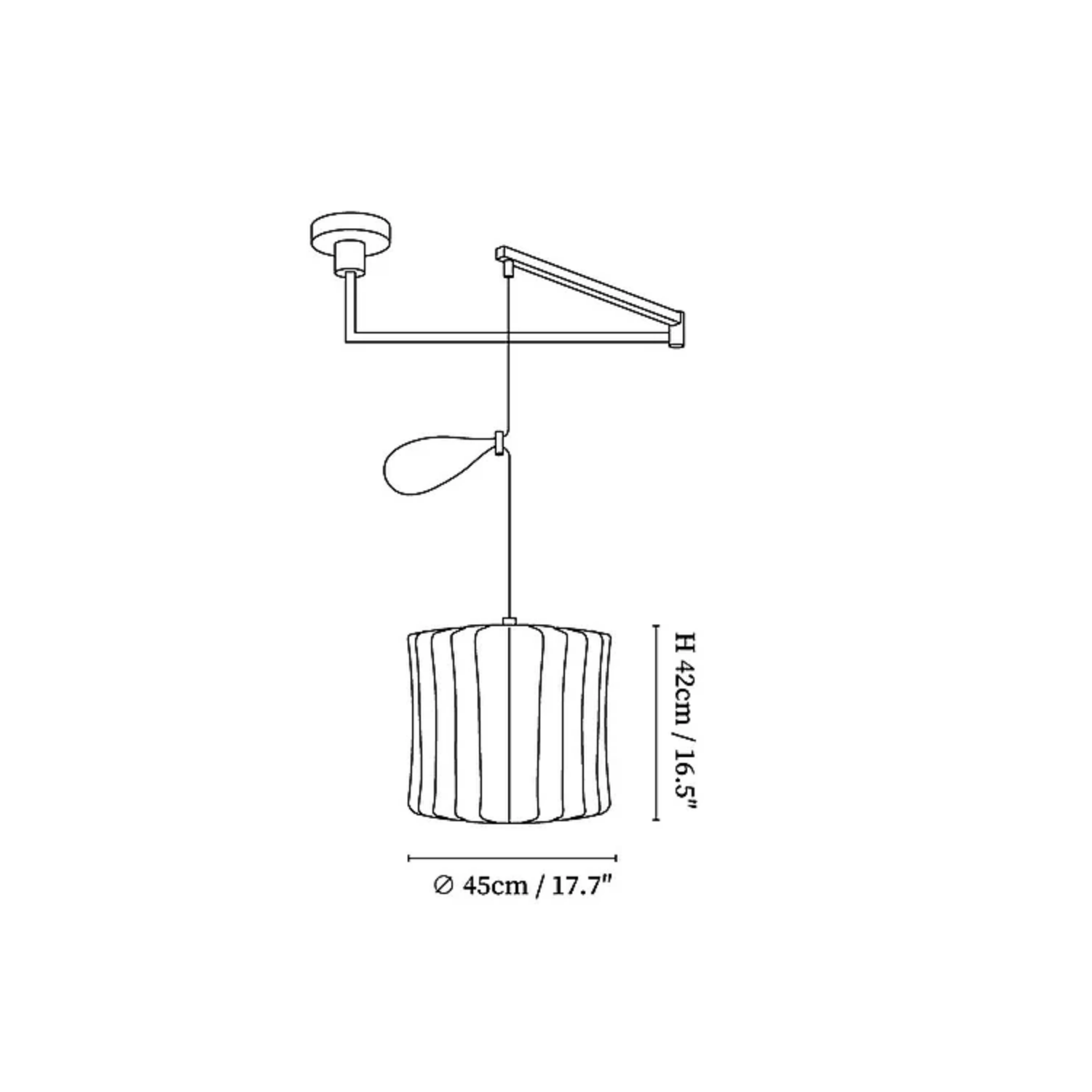 Nelson Swing Arm Hanglamp