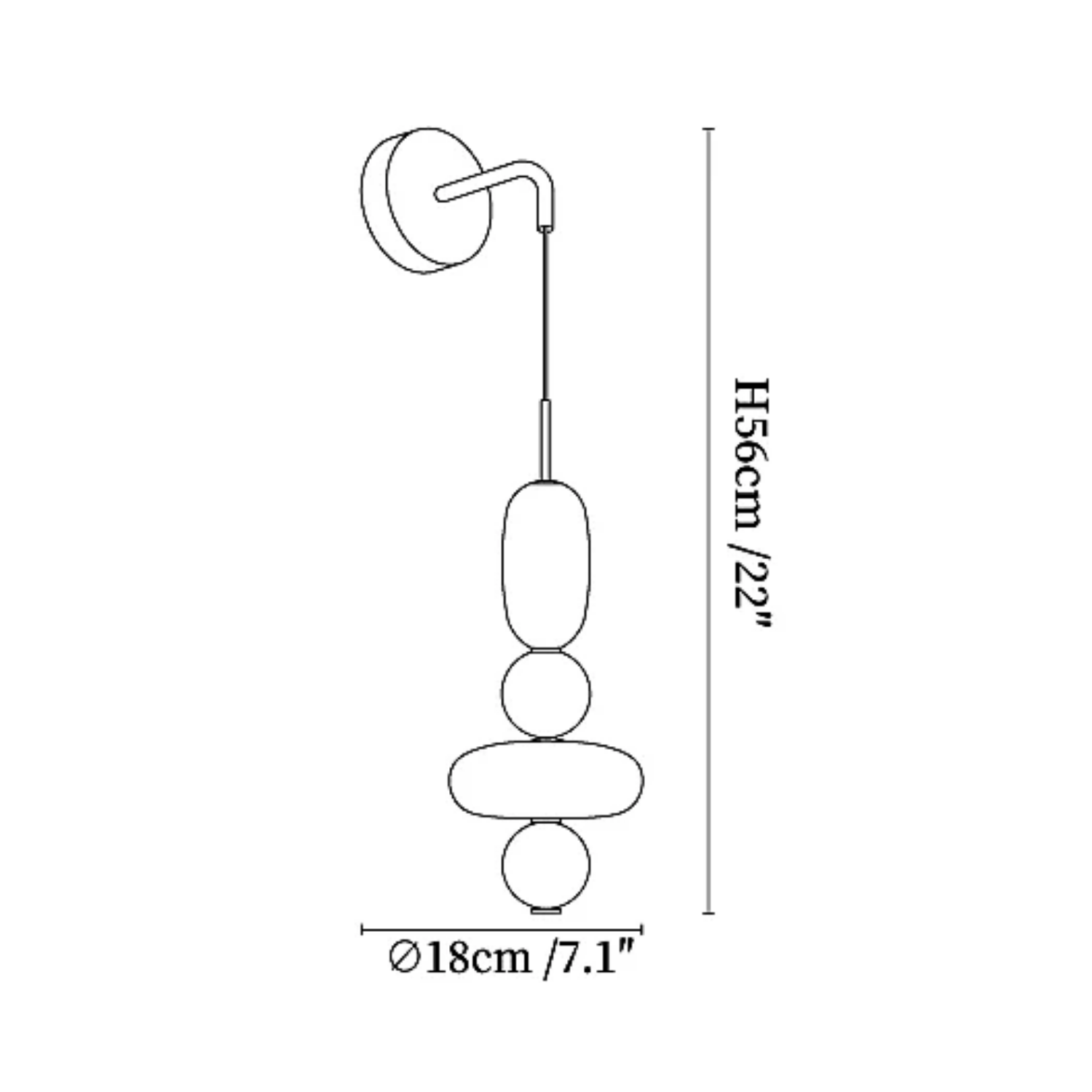 Luma Beads Wandlamp