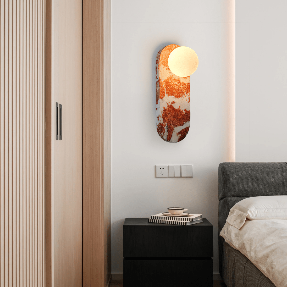Lufy Marmeren Wandlamp