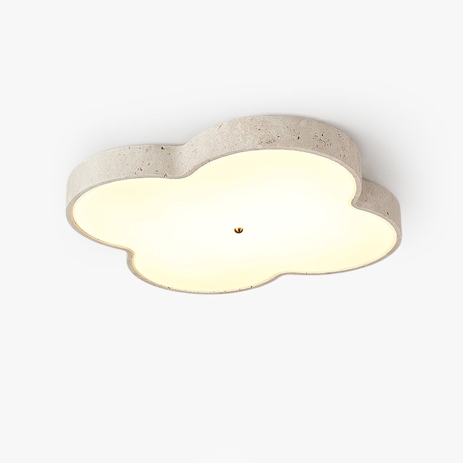 Wolk Design Travertijnen Plafondlamp