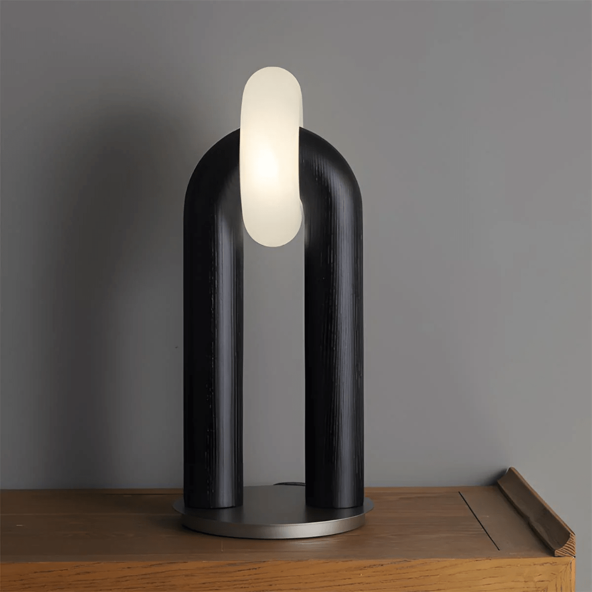 Disc Houten Tafellamp