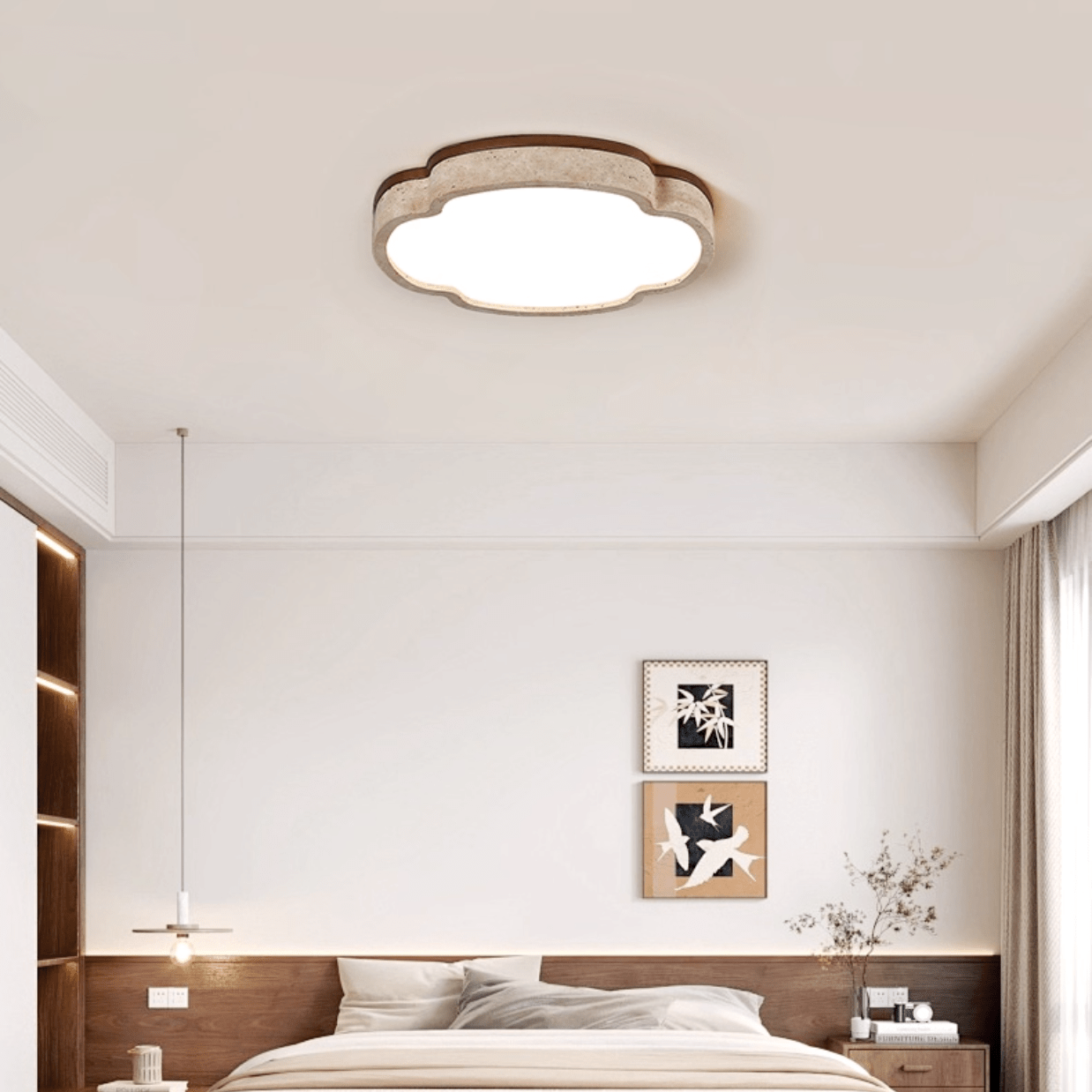 Couzo Travertijnen Wolkvorm Plafondlamp