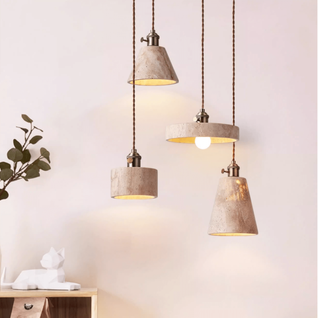 Cellos Travertijnen Hanglamp