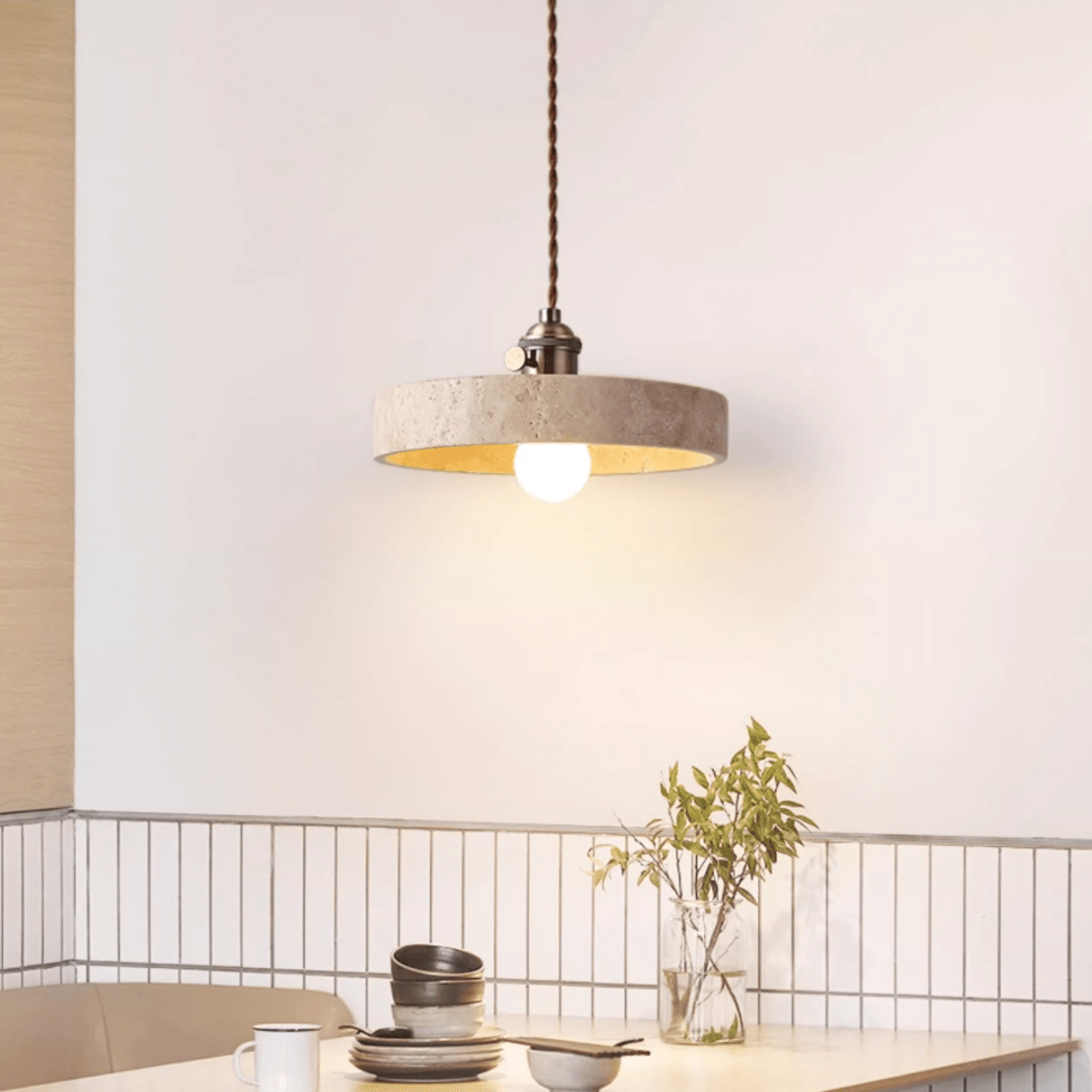 Cellos Travertijnen Hanglamp