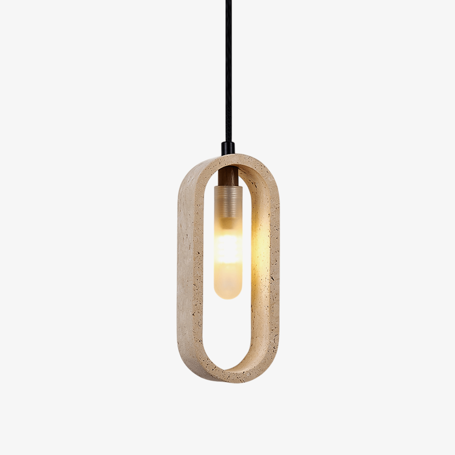 Remo Ovale Travertijnen Hanglamp