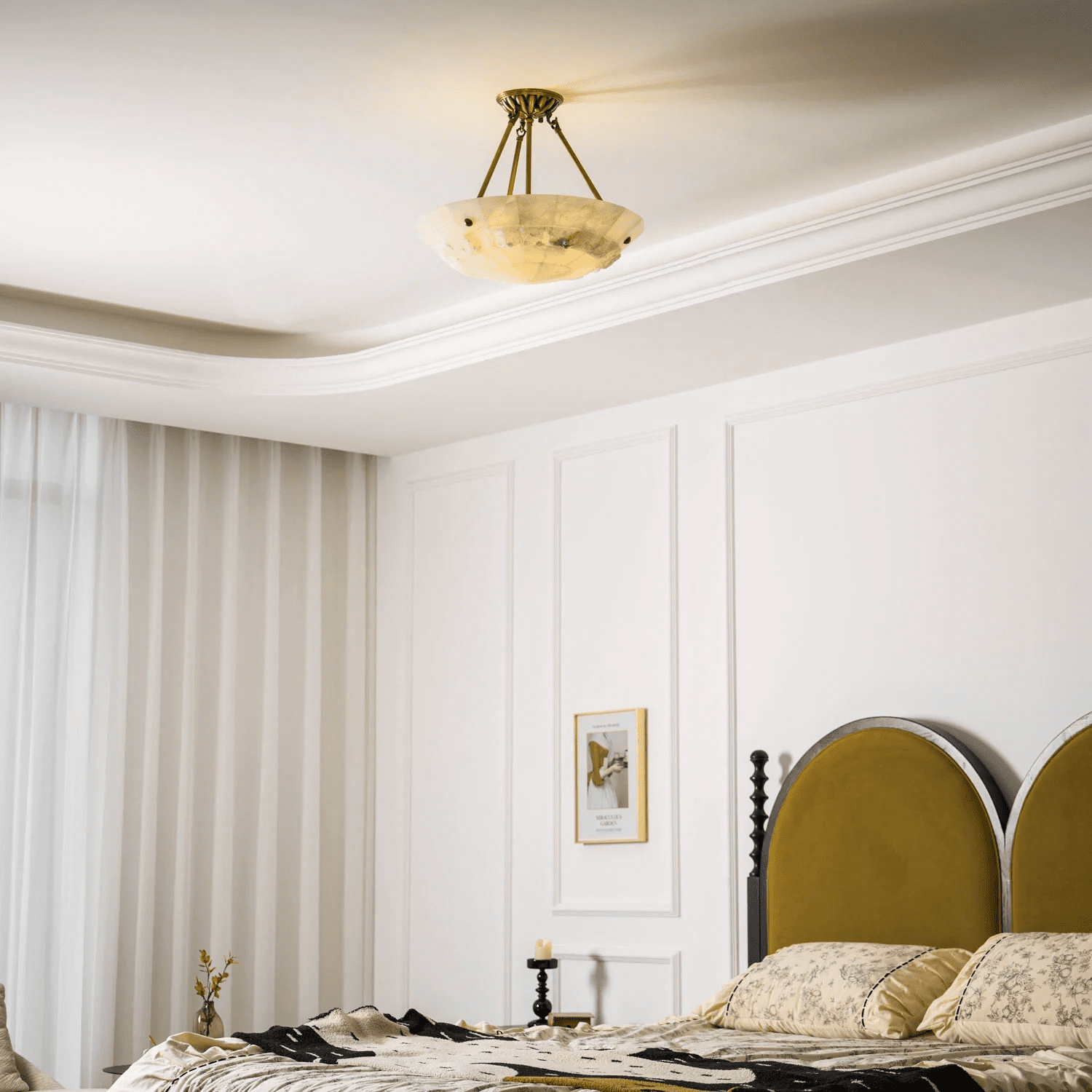 Lyrecos Sculpturale Albasten Plafondlamp