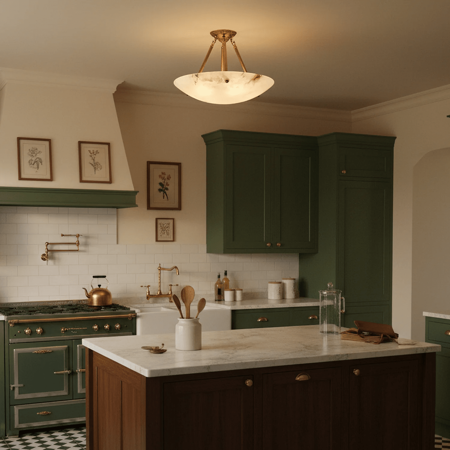 Lyrecos Flat Albasten Plafondlamp