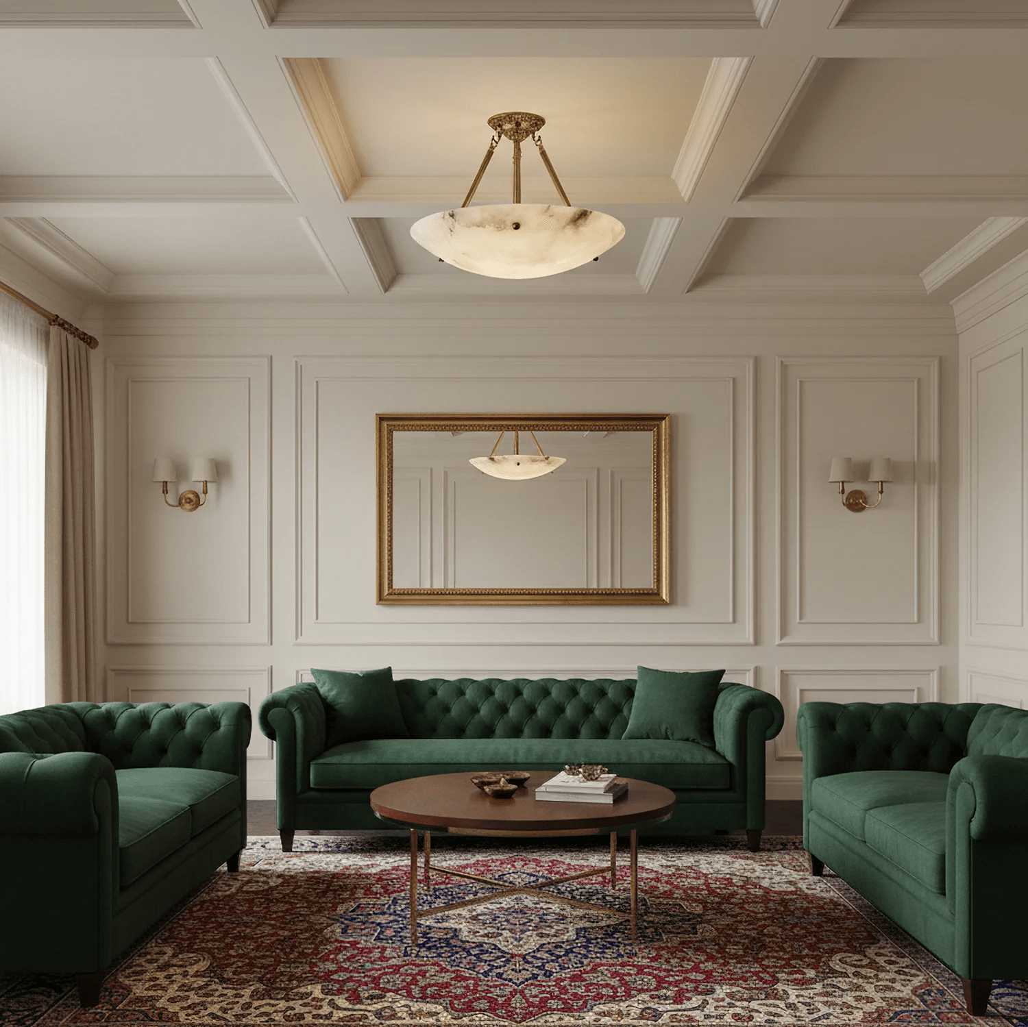 Lyrecos Flat Albasten Plafondlamp