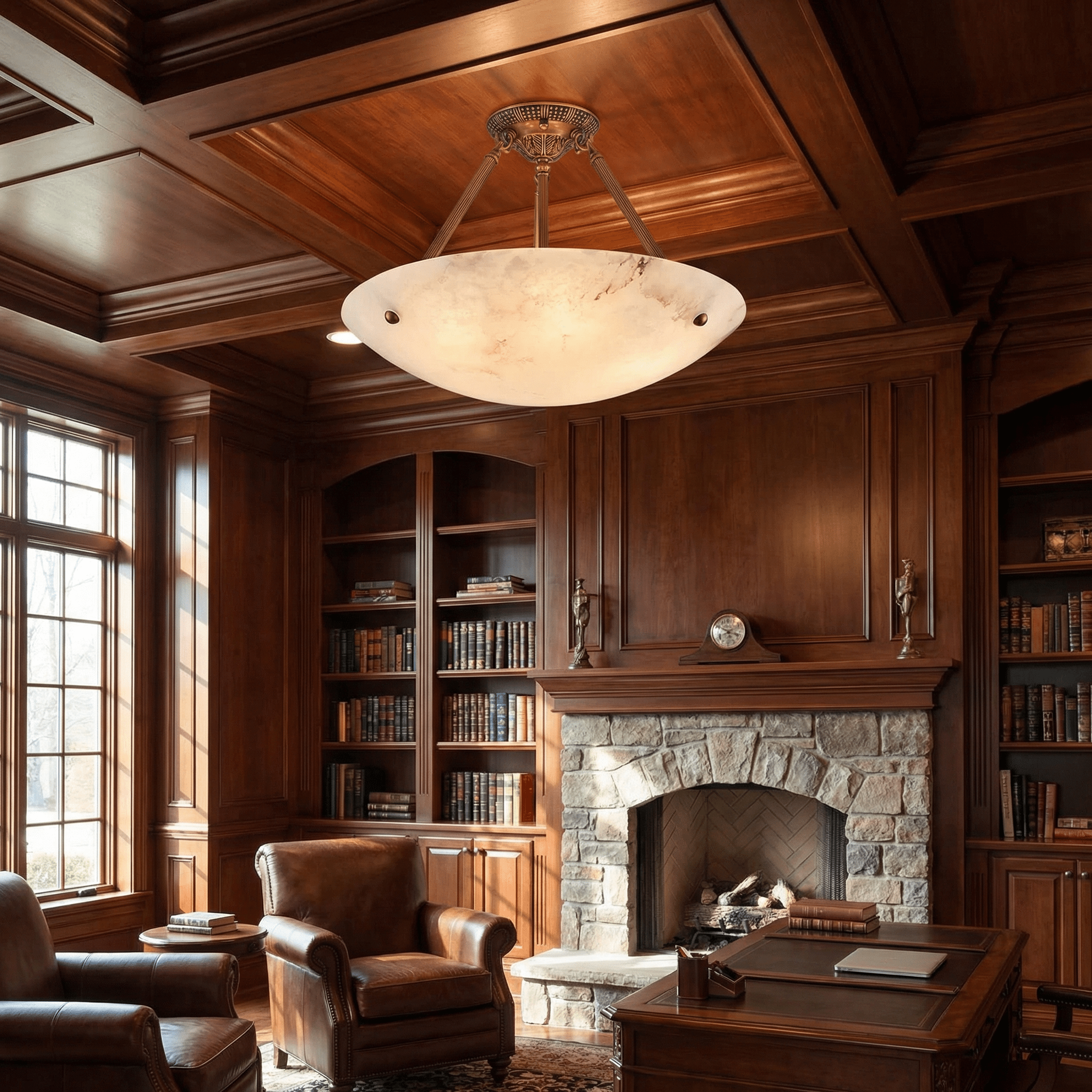 Lyrecos Flat Albasten Plafondlamp