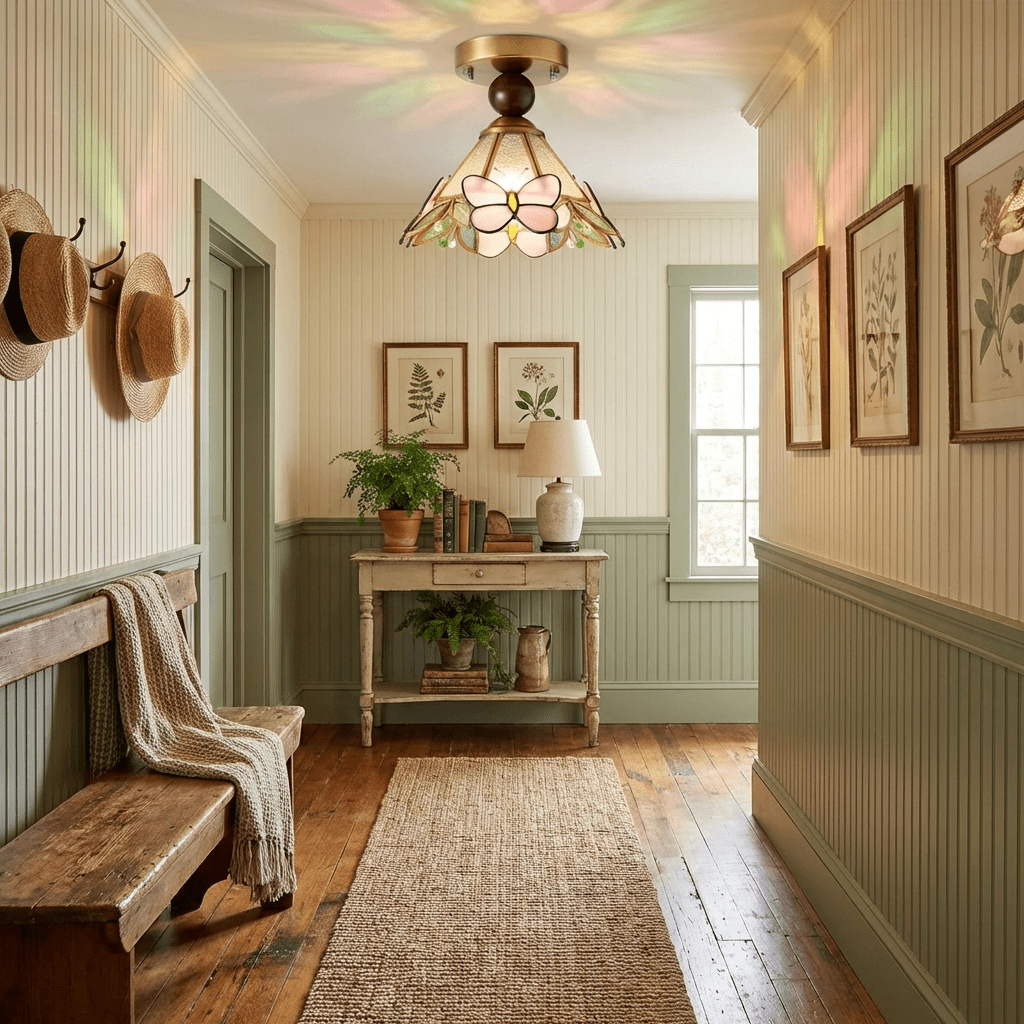 Tiffany Vlinder Plafondlamp