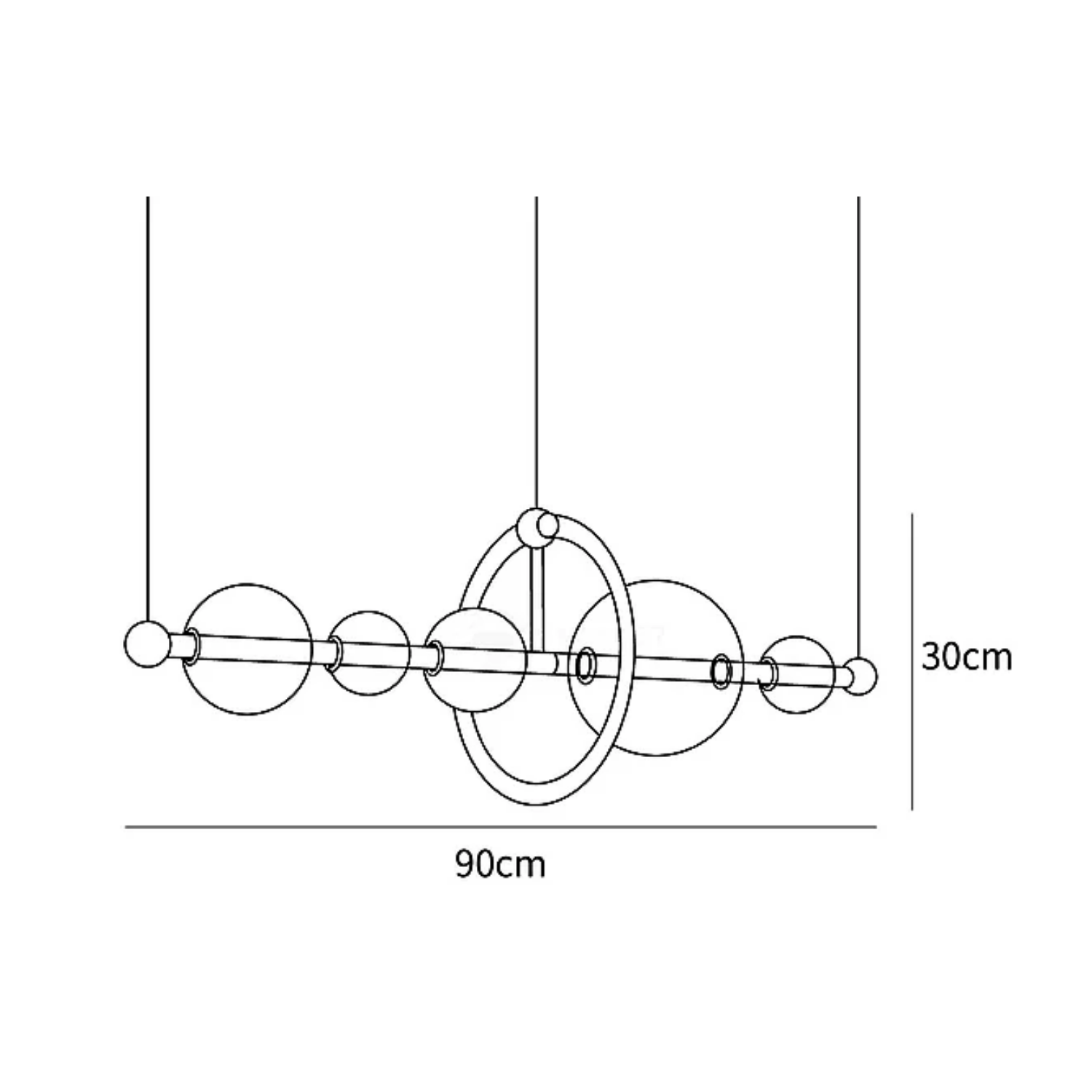 Pupelzo Lineaire Hanglamp