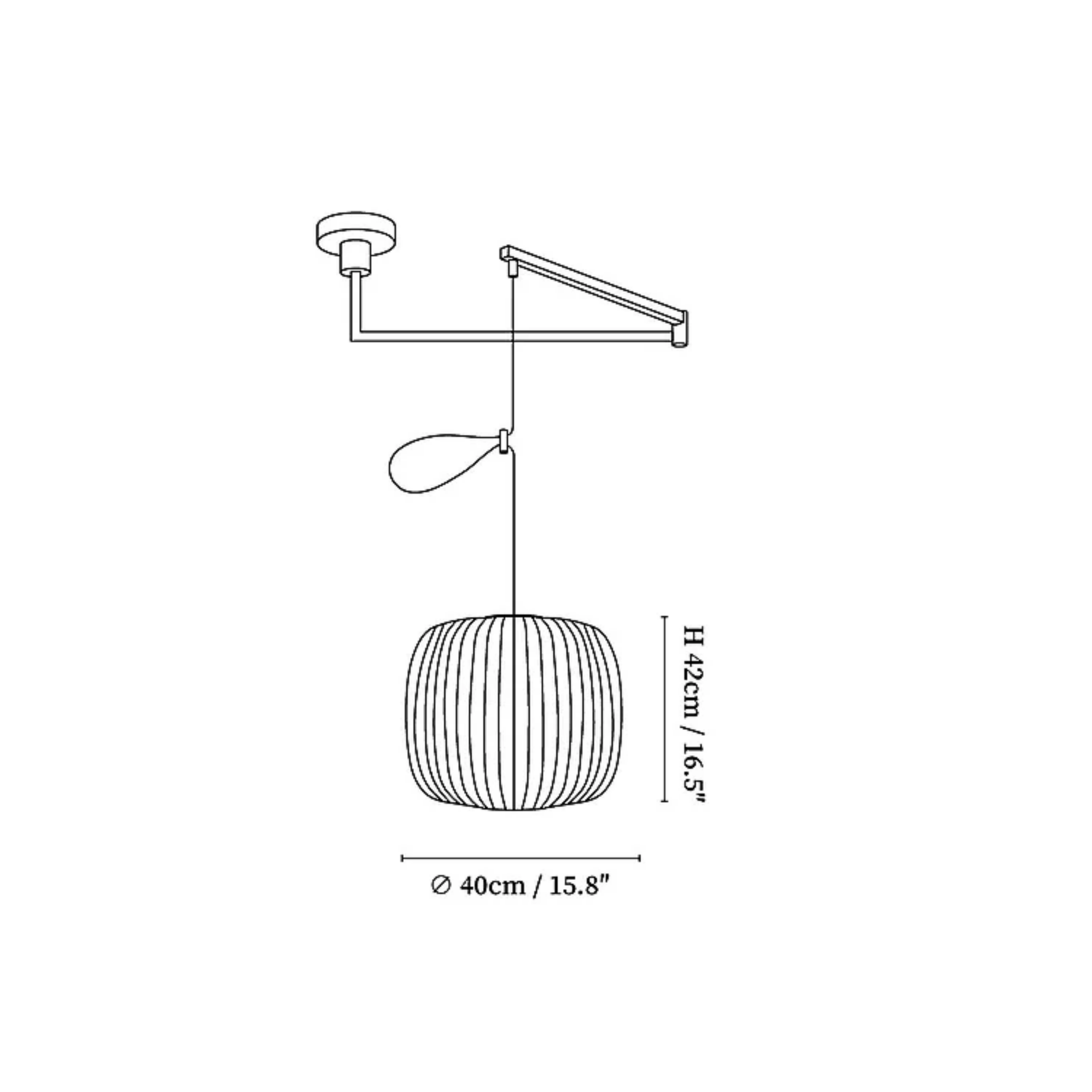 Nelson Swing Arm Hanglamp