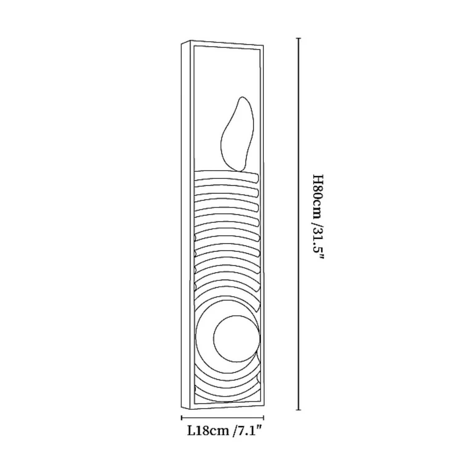 Moluze Houten Wandlamp