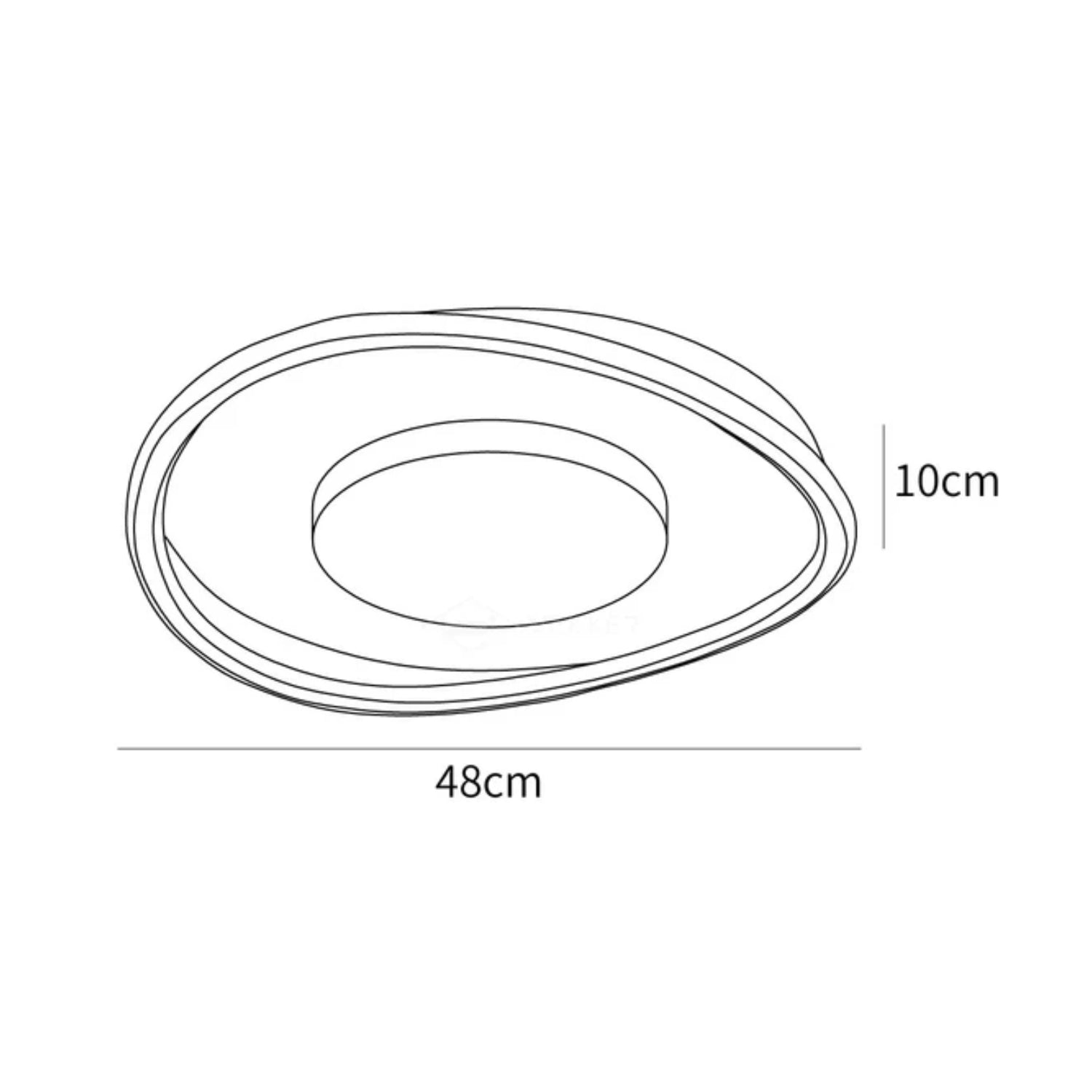 Meolenti Planfondlamp