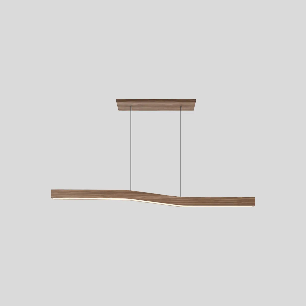 Waveline Houten Japandi Hanglamp