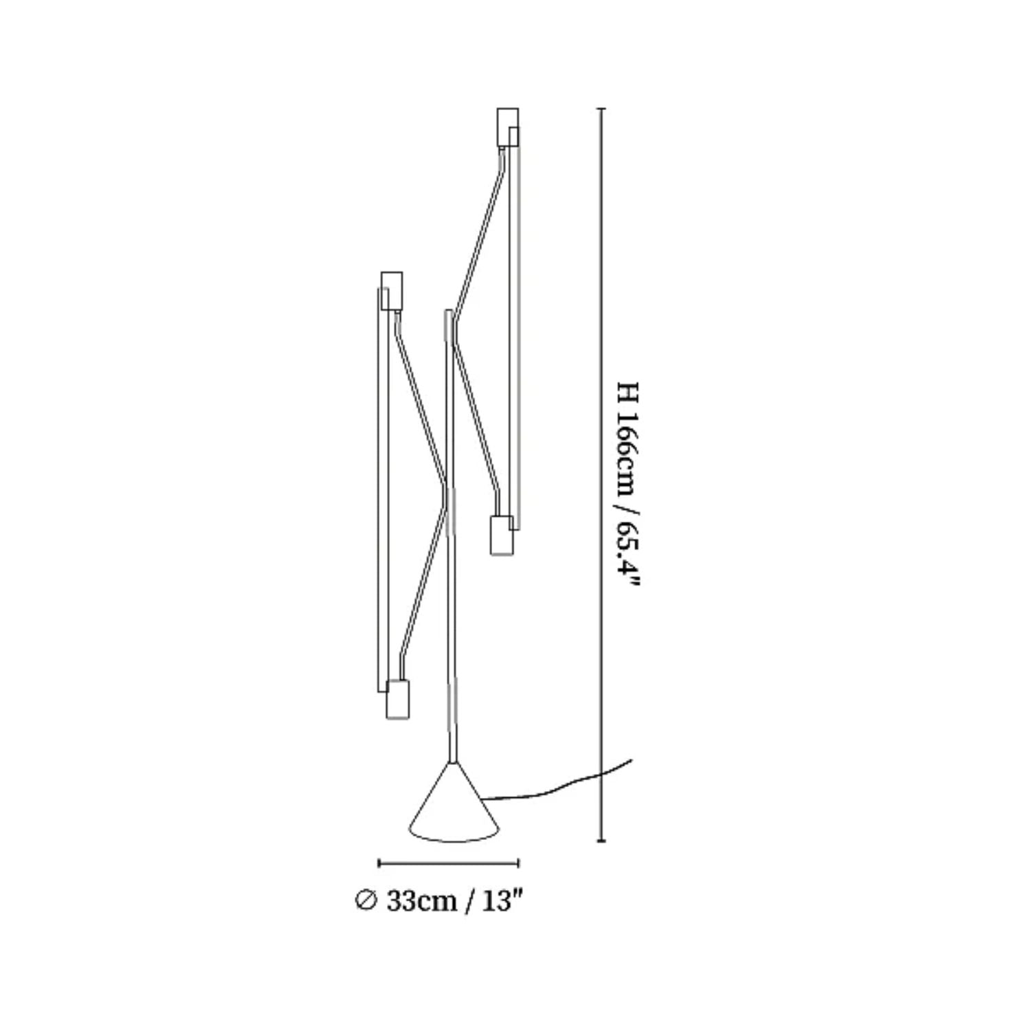 Duo Lineaire Vloerlamp