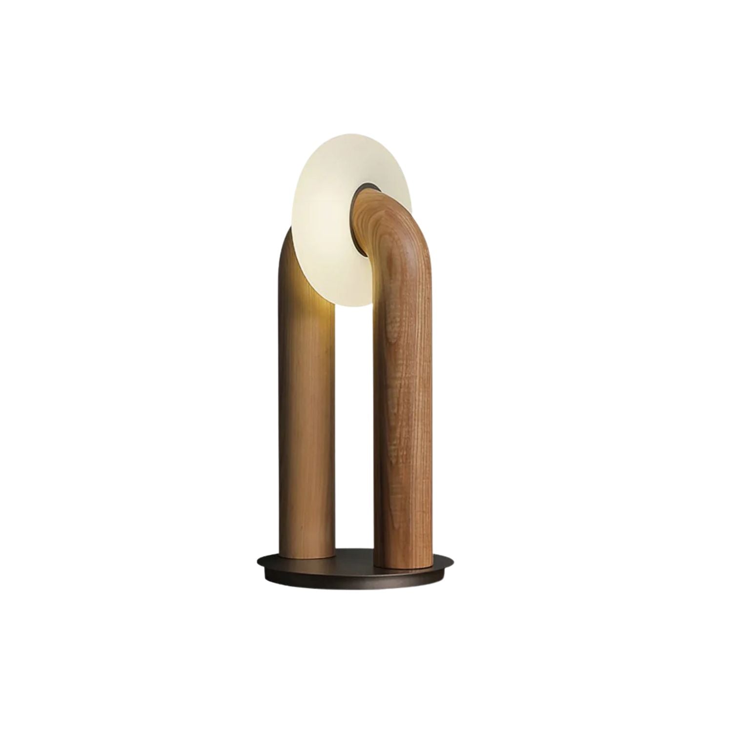 Disc Houten Tafellamp
