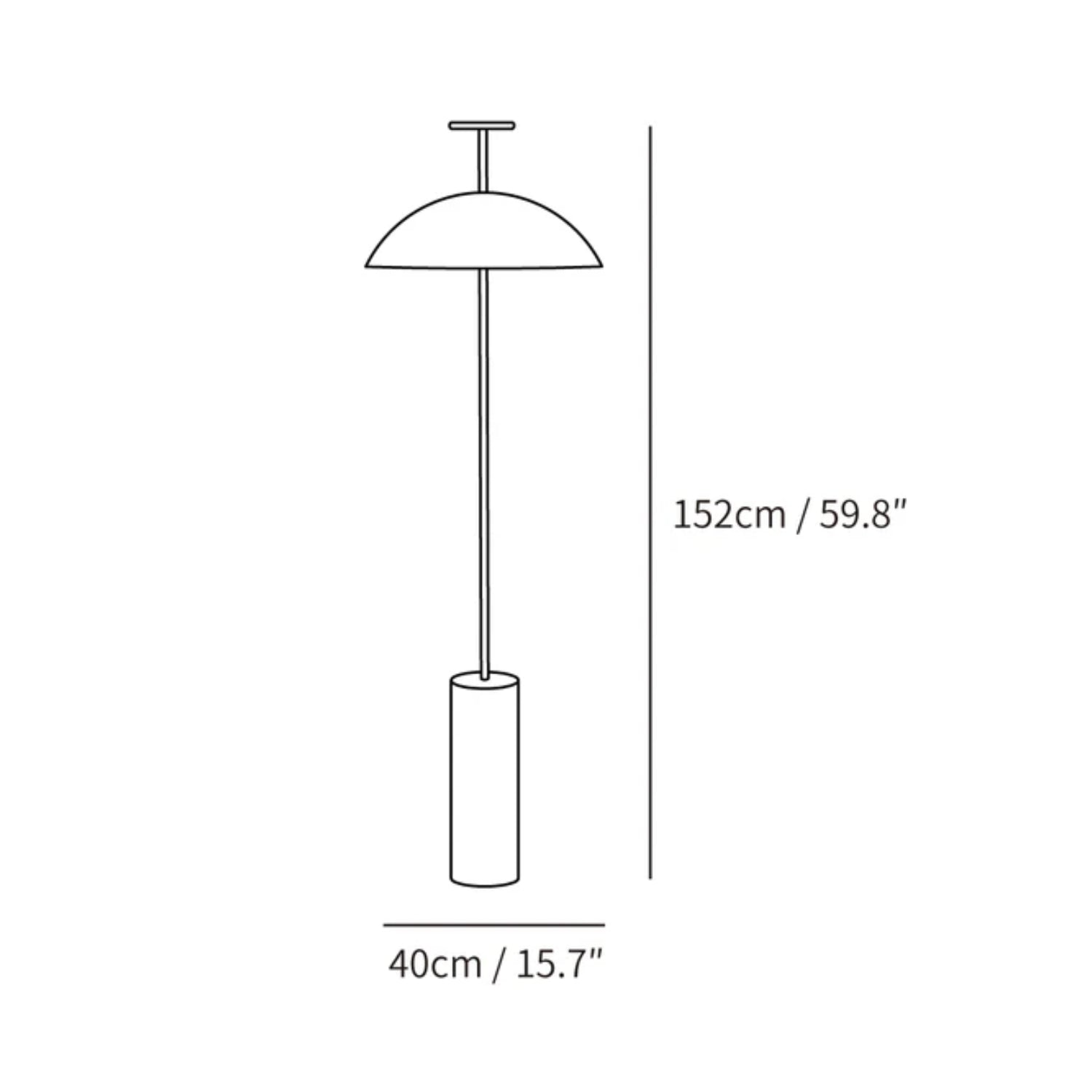 Monodome Vloerlamp