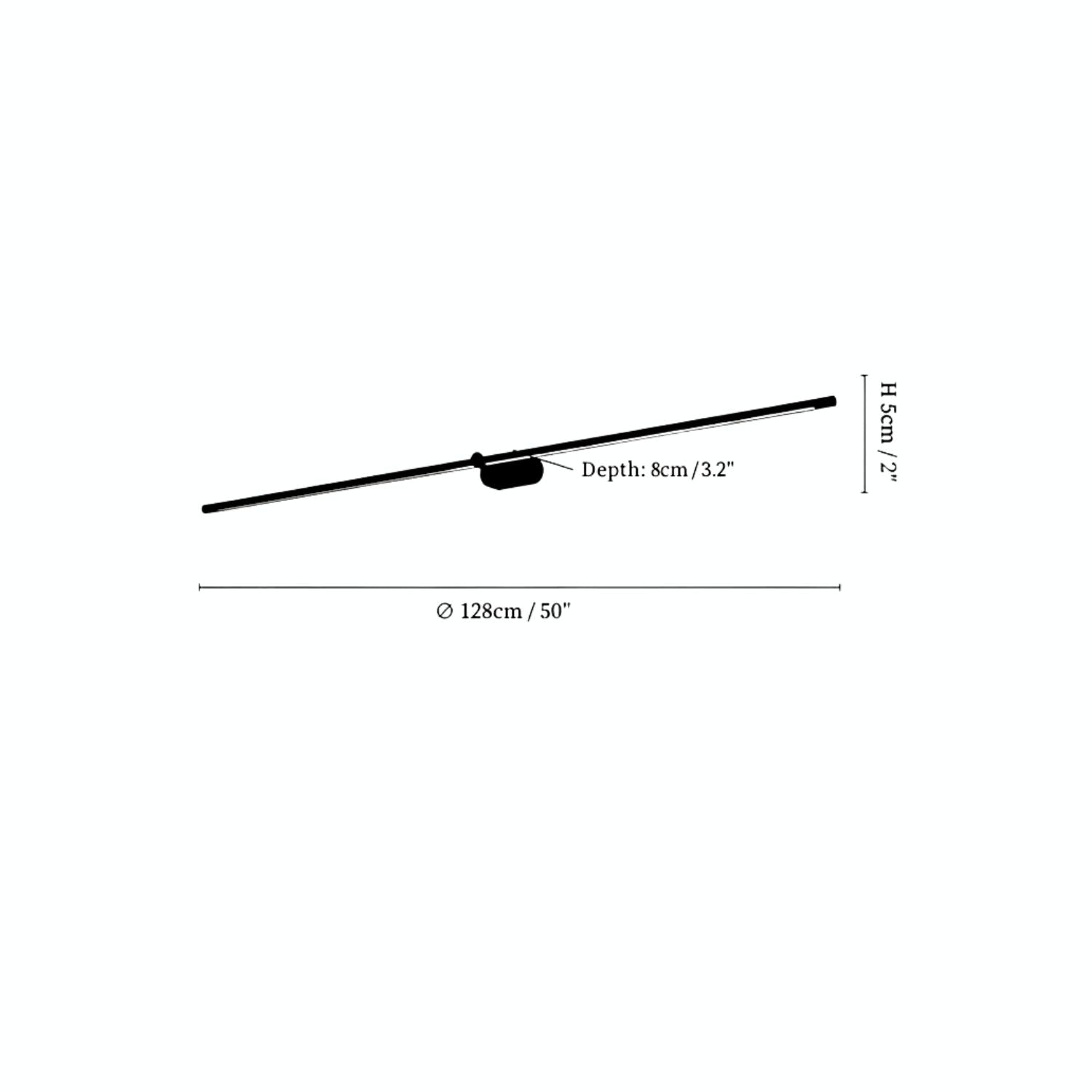 Geo Lineaire Wandlamp