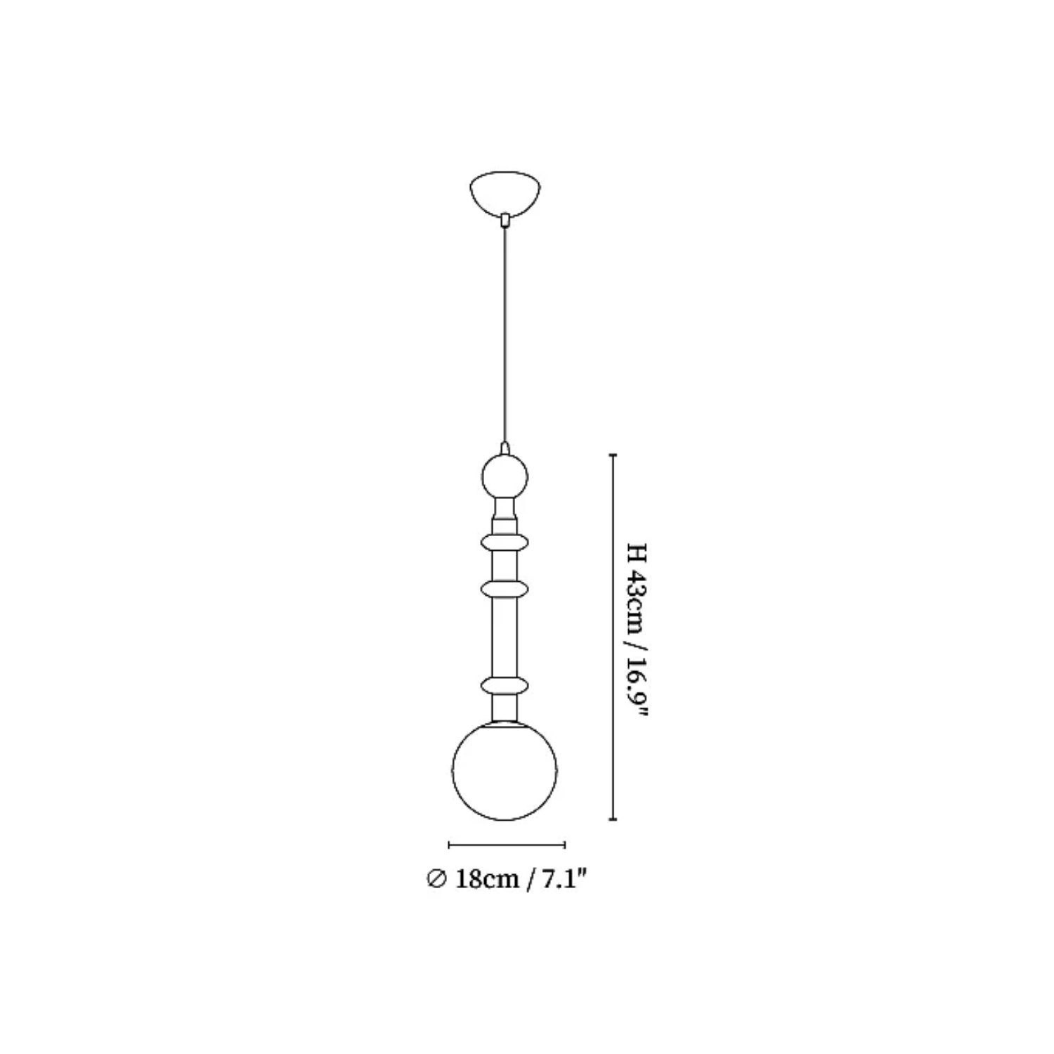 Romea Hanglamp