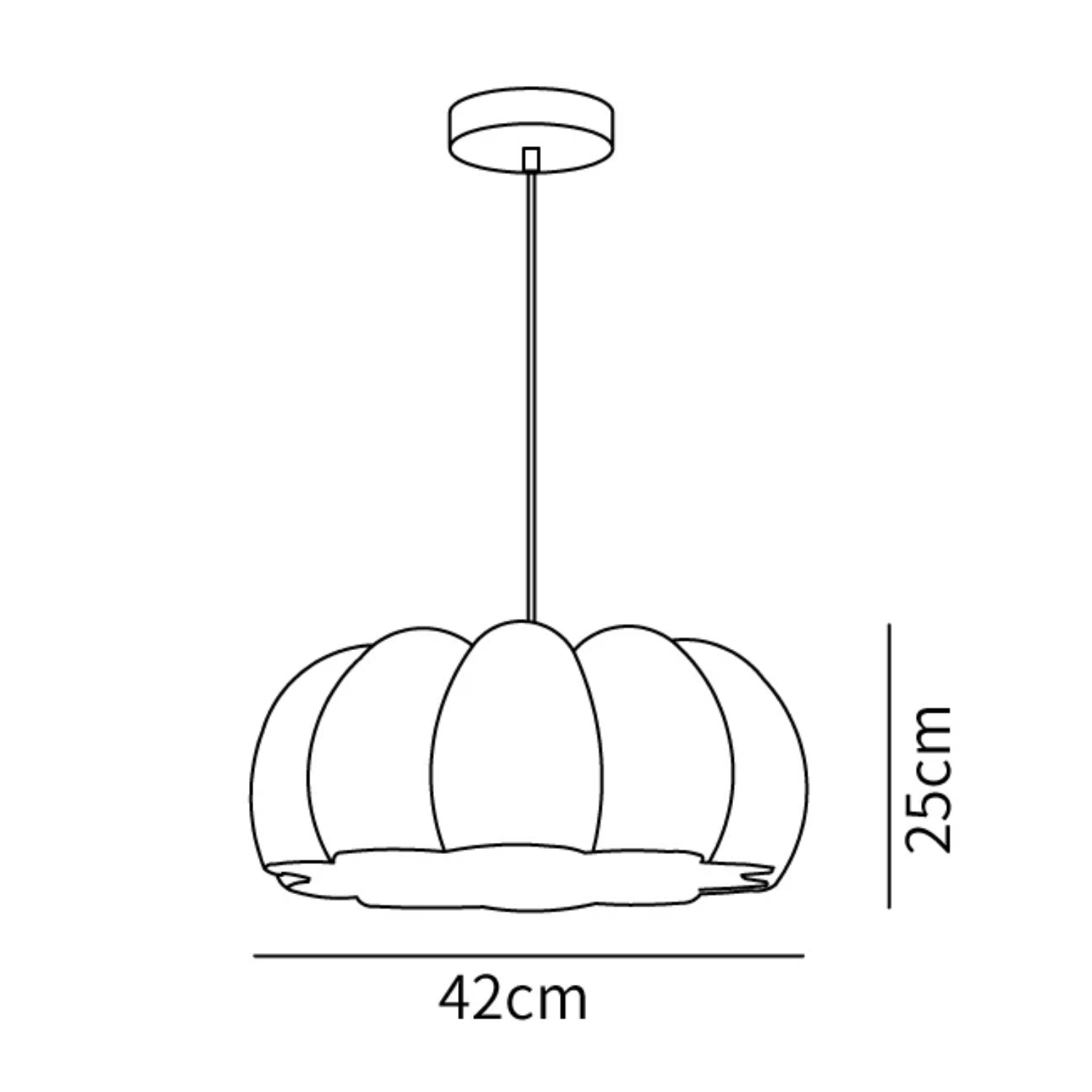 Pompus Pompoen Hanglamp