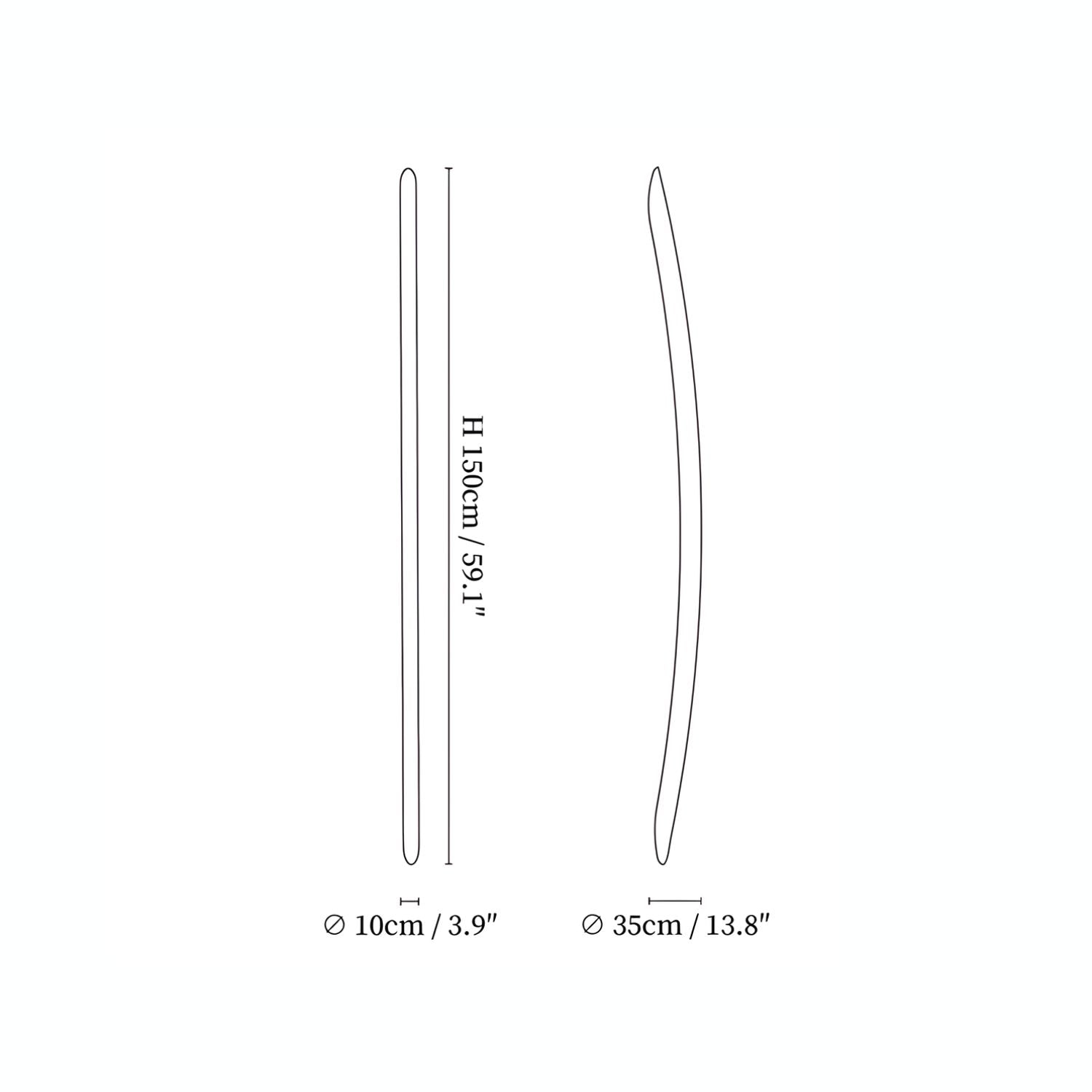Lonema Gebogen Houten Wandlamp
