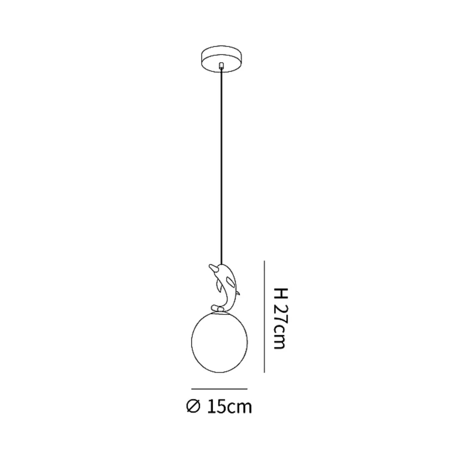 Staande Panda Hanglamp
