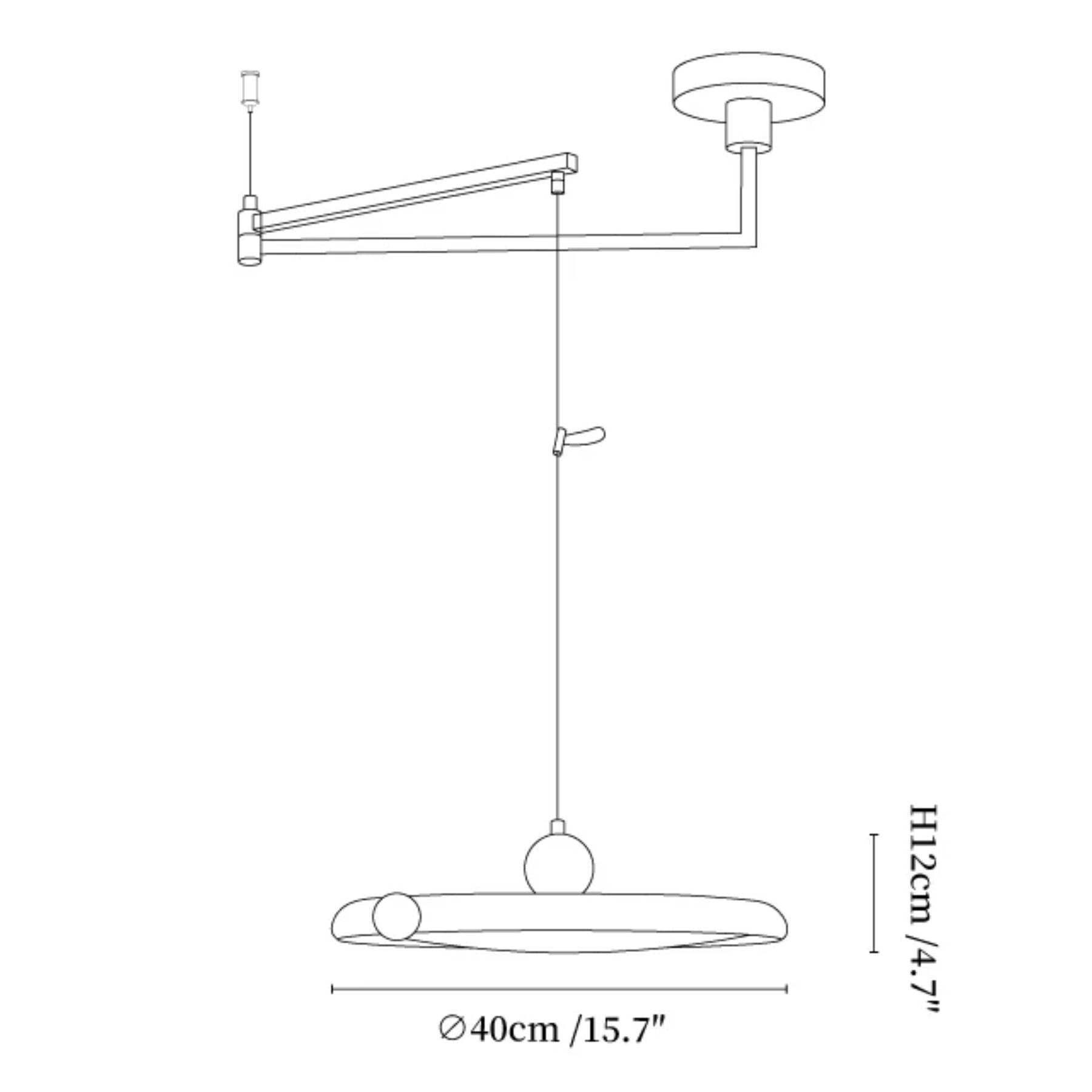 Ember Swing Arm Hanglamp