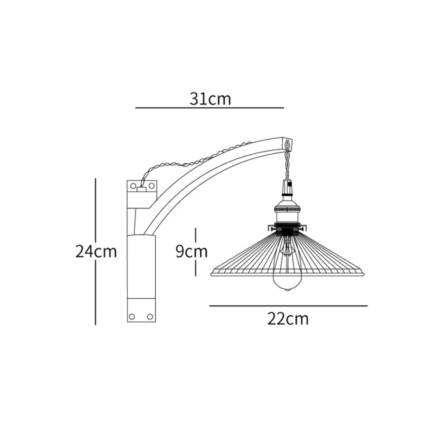 Wamose Wandlamp