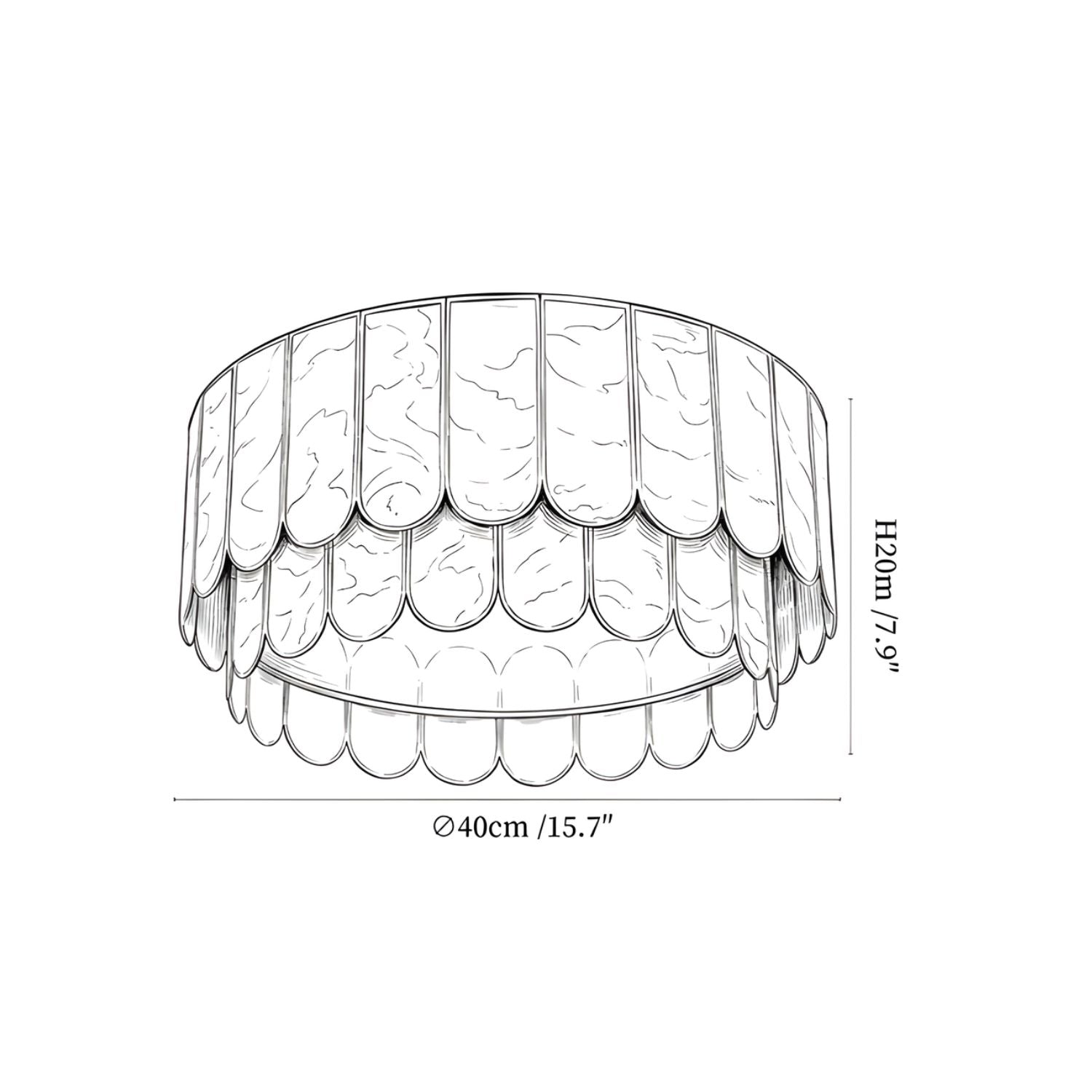 Caperillo Planfondlamp