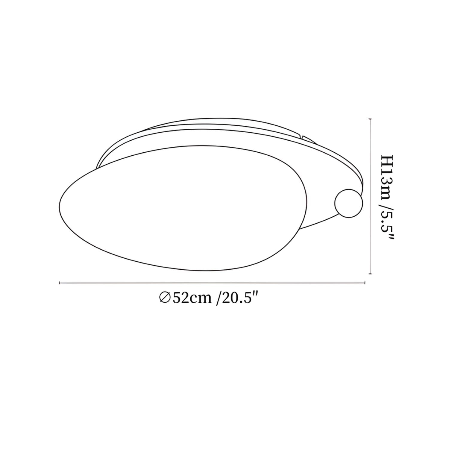Delzo Planfondlamp