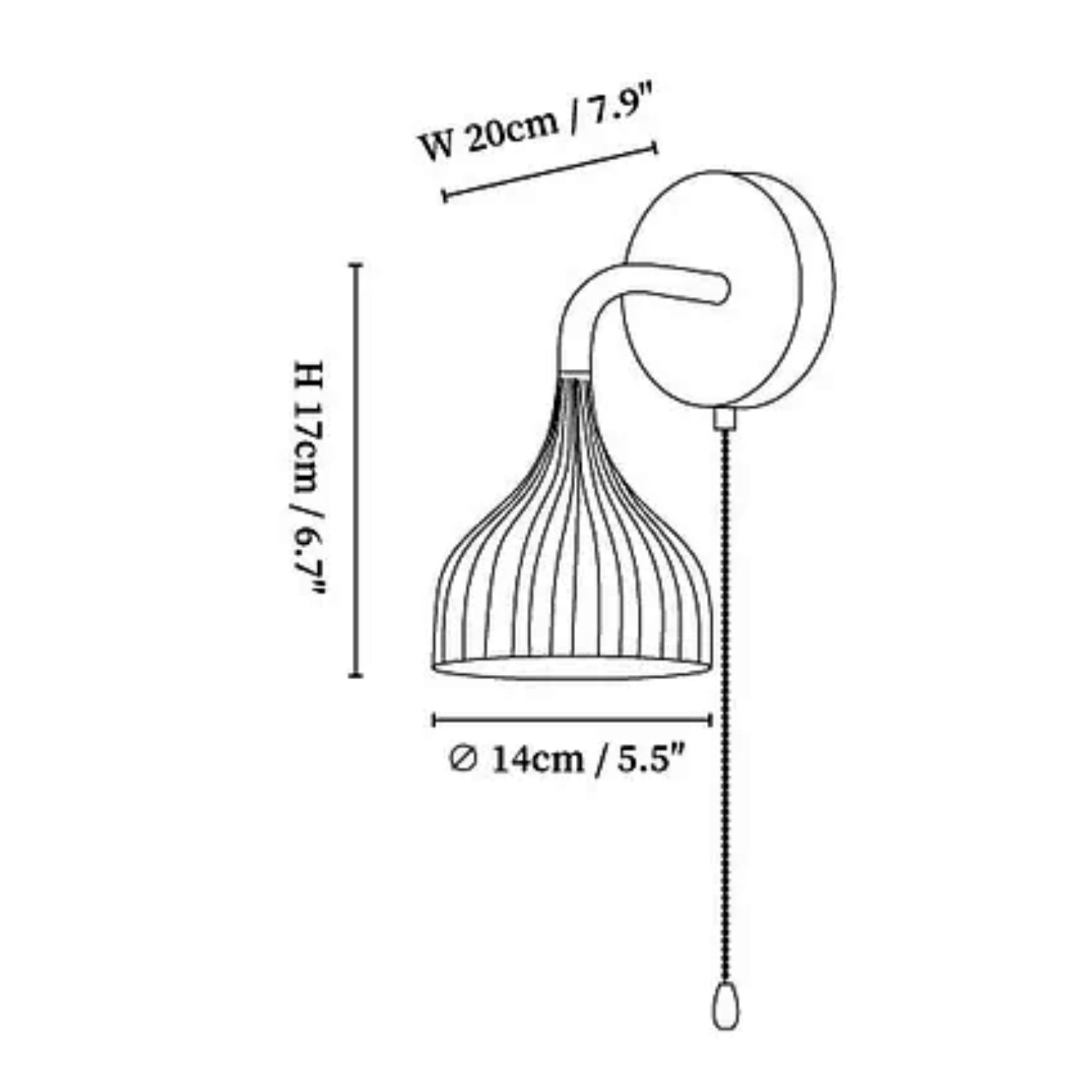 Lomelca Wandlamp