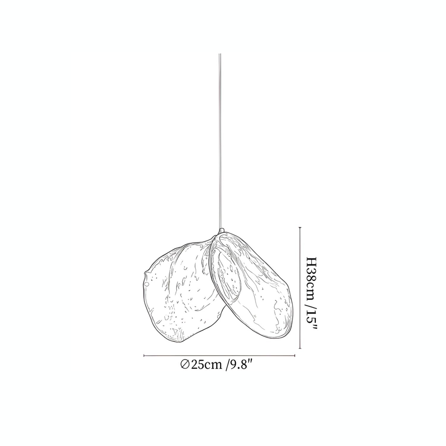 Duplet Glazen Hanglamp