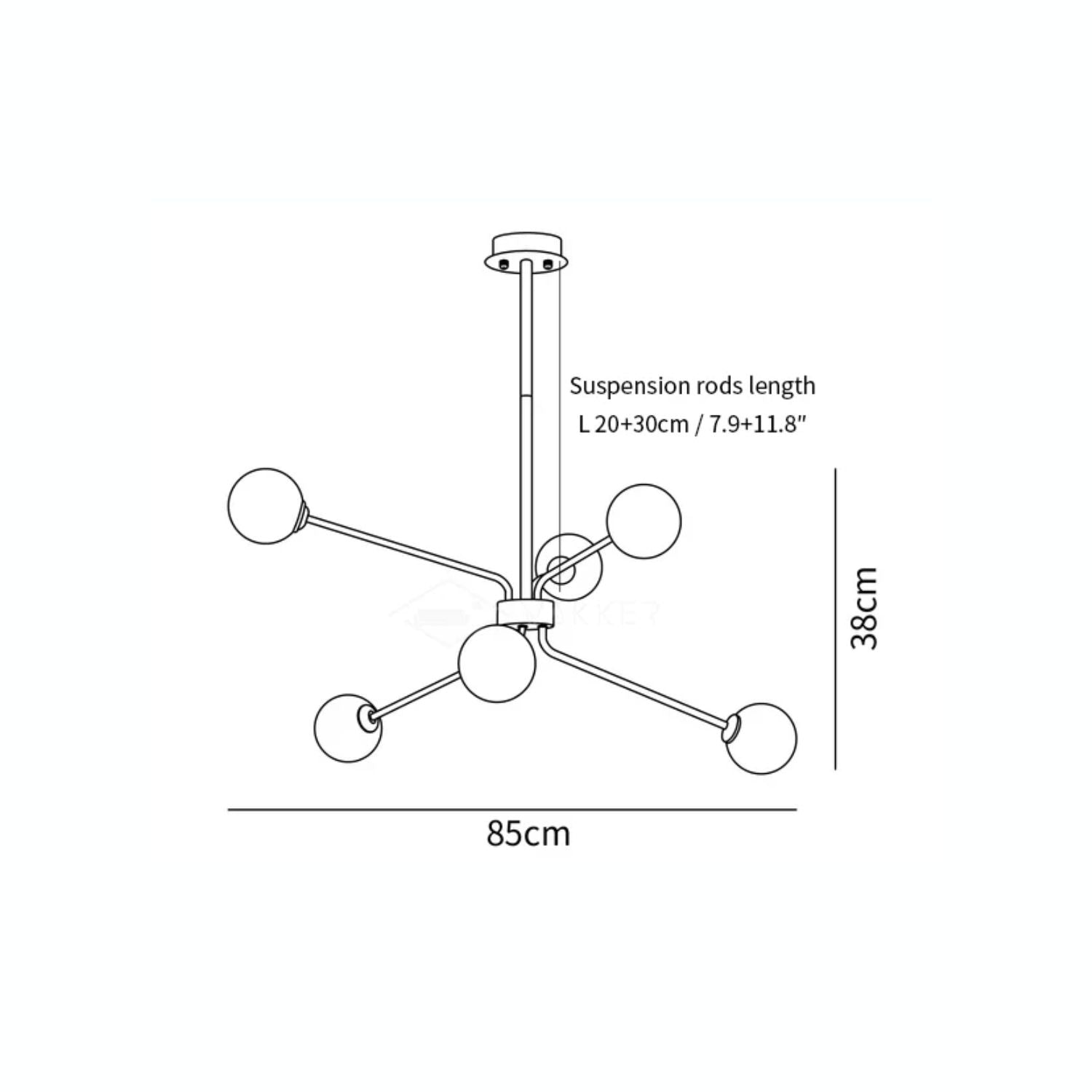 Slovenna Plafondlamp