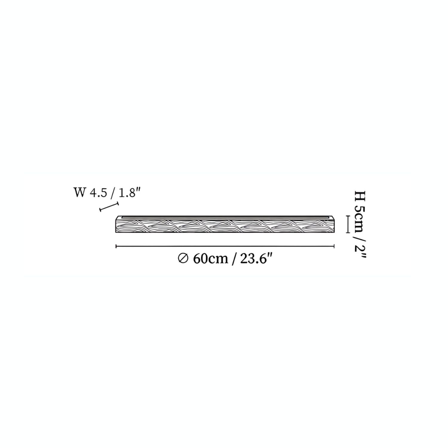 Meron Lineaire Houten Wandlamp