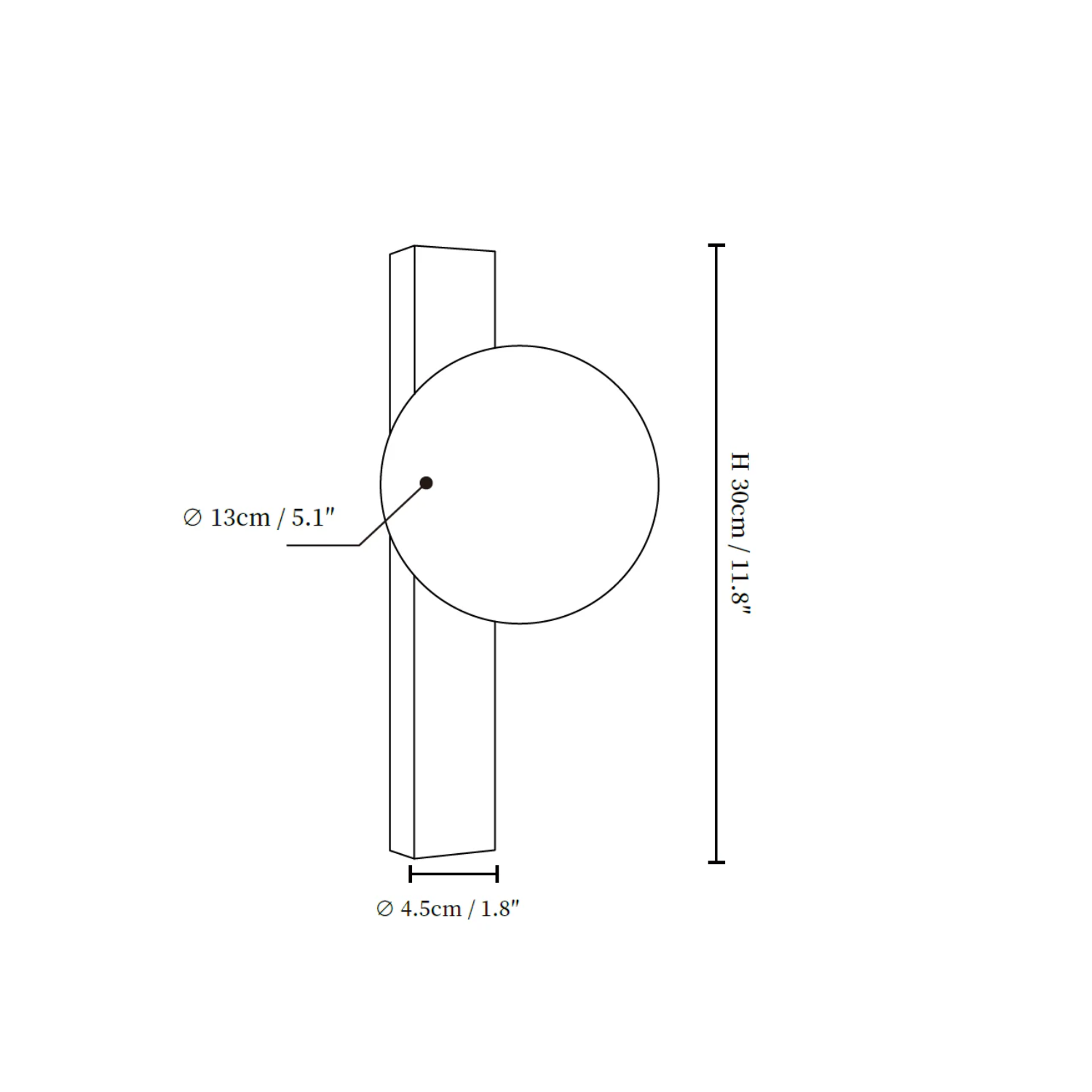 Vemme Natuursteen Wandlamp