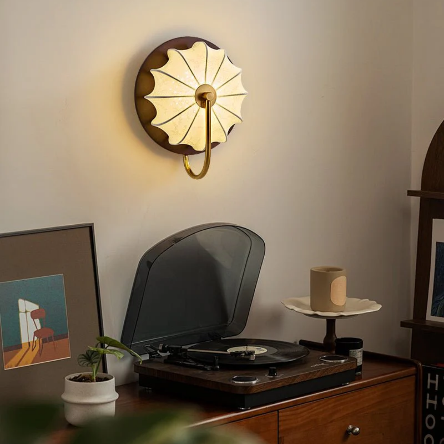 Esciro Gelaagde Natuursteen Wandlamp