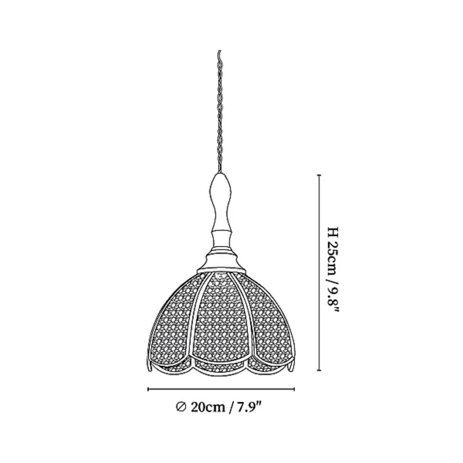 Forale Tiffany Hanglamp
