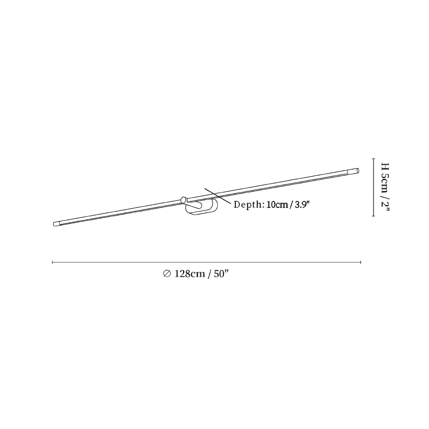Homeza Lineaire Wandlamp