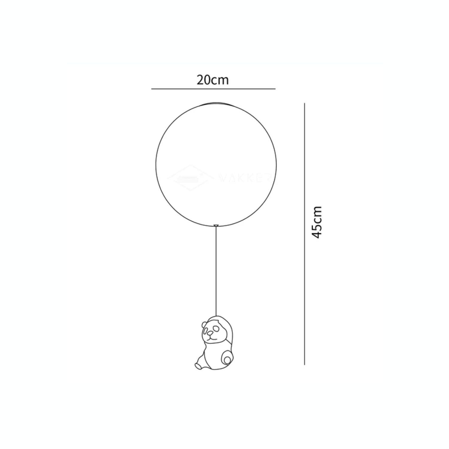 Hangende Panda Beren Plafondlamp