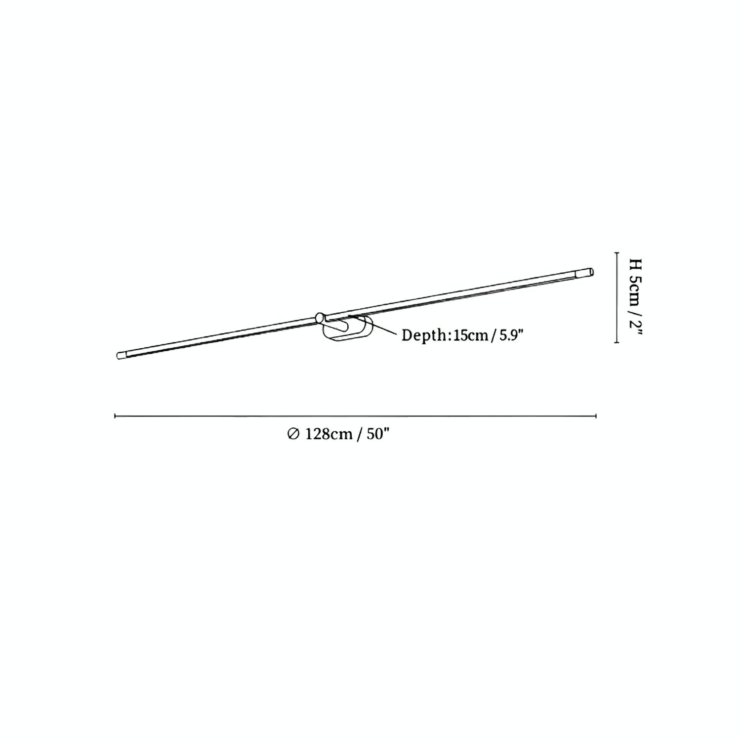 Geo Lineaire Wandlamp