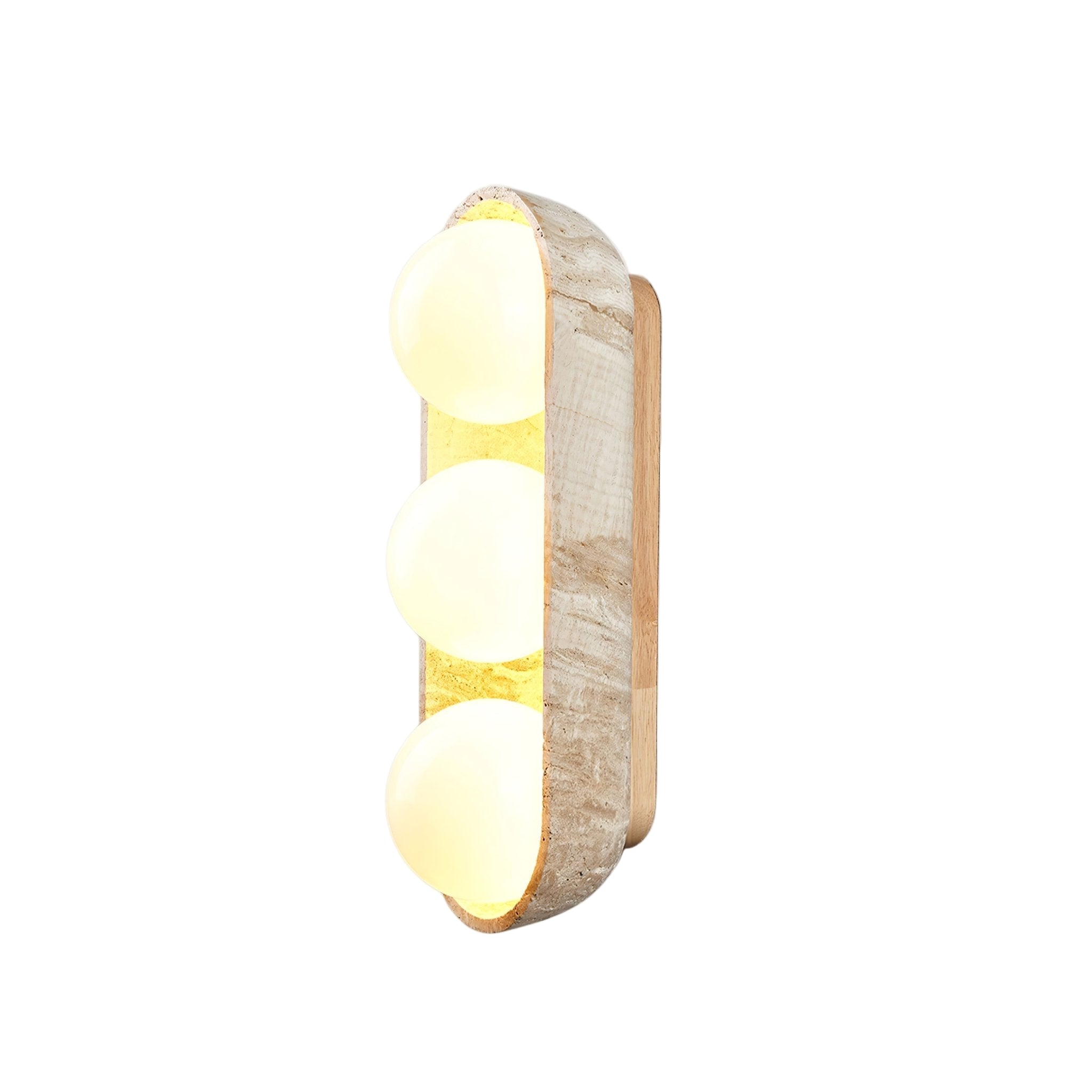 Boscon Triple Natuursteen Wandlamp