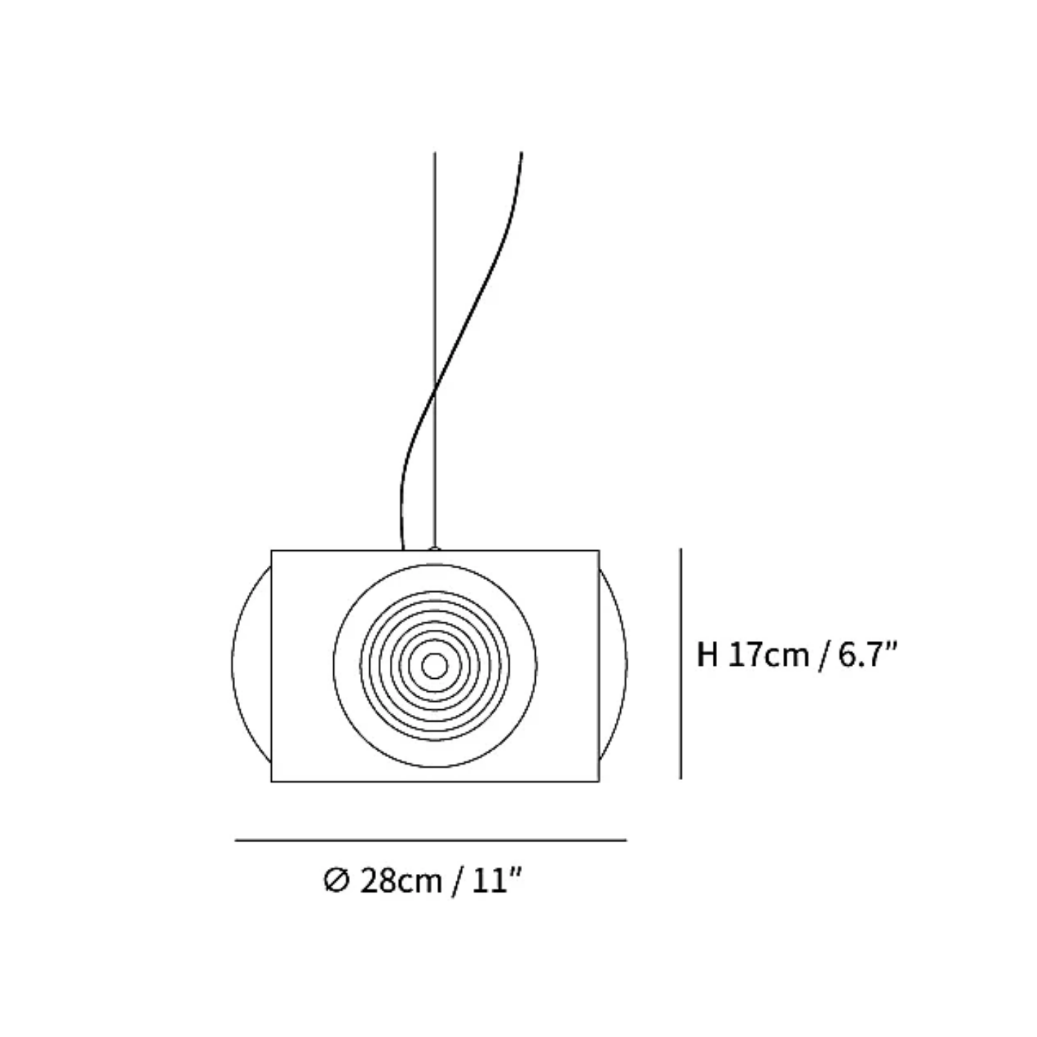 Houten Vintage Camera Hanglamp