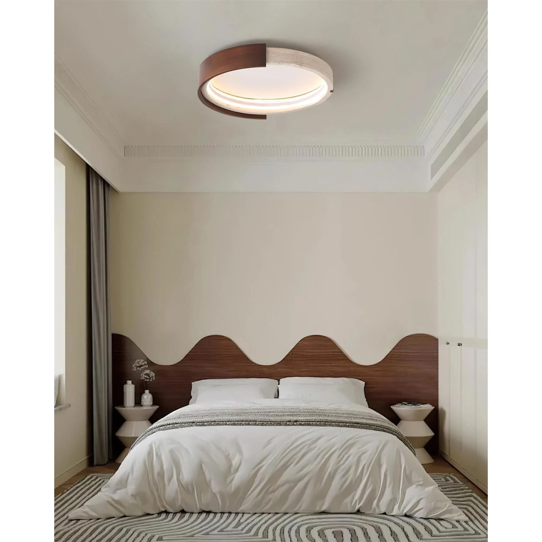 Cireqon Natuursteen Plafondlamp