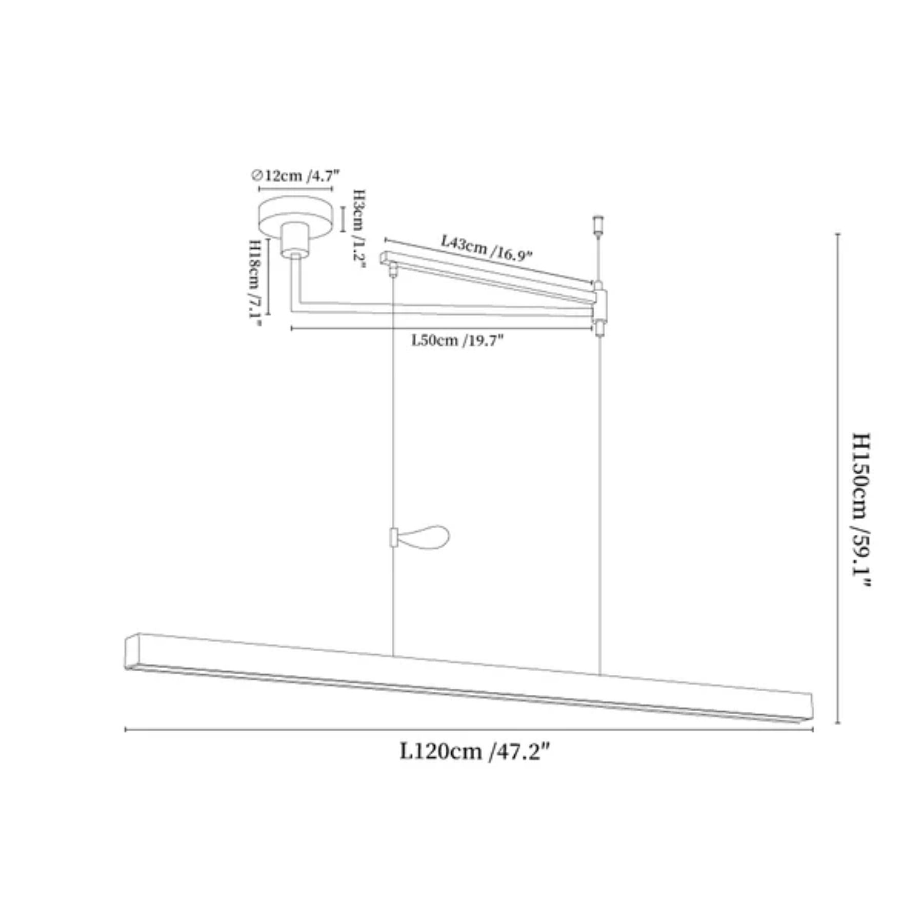 Amivesa Swing Arm Hanglamp